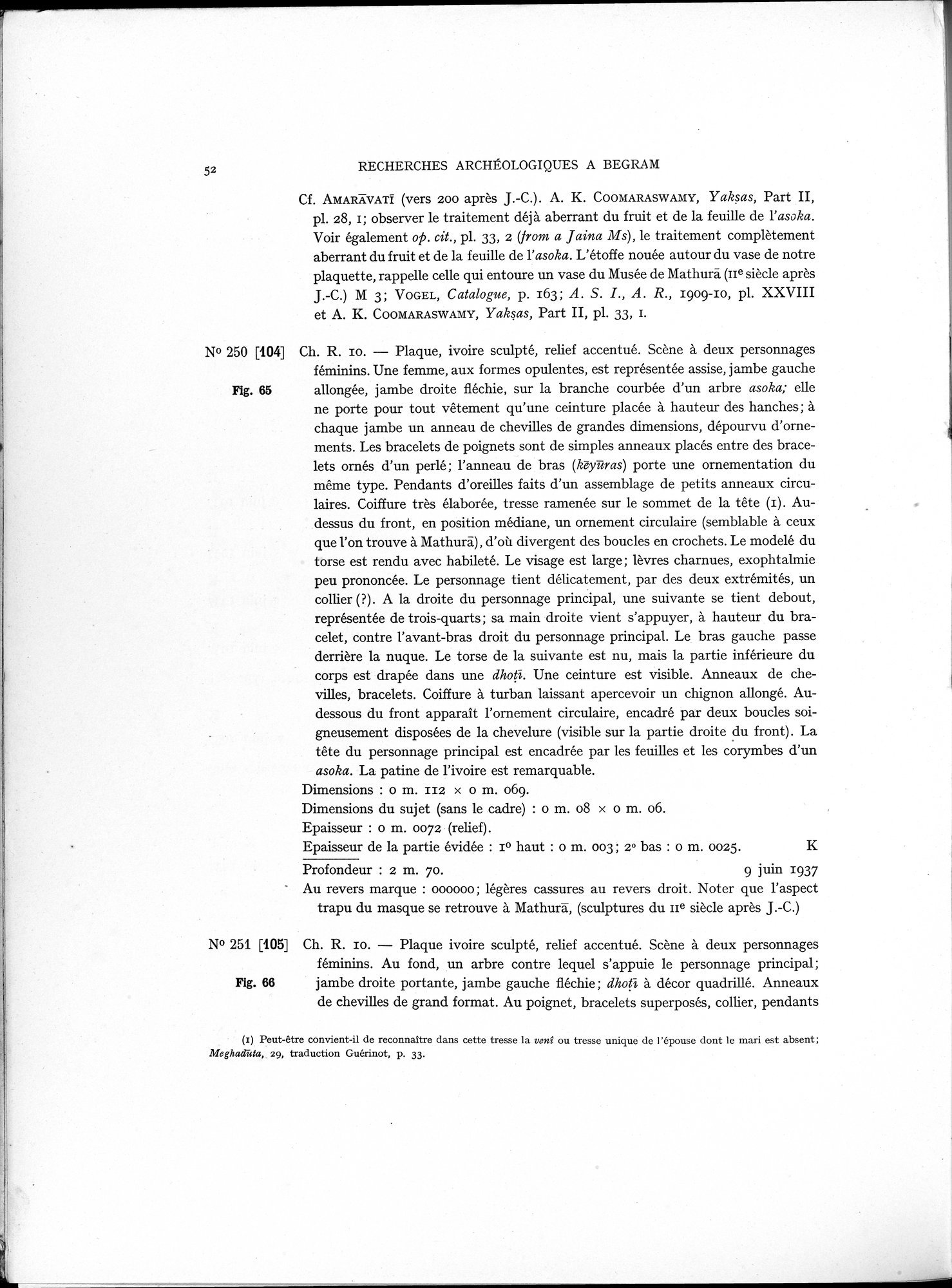 Recherches Archéologiques à Begram : vol.1 / Page 60 (Grayscale High Resolution Image)
