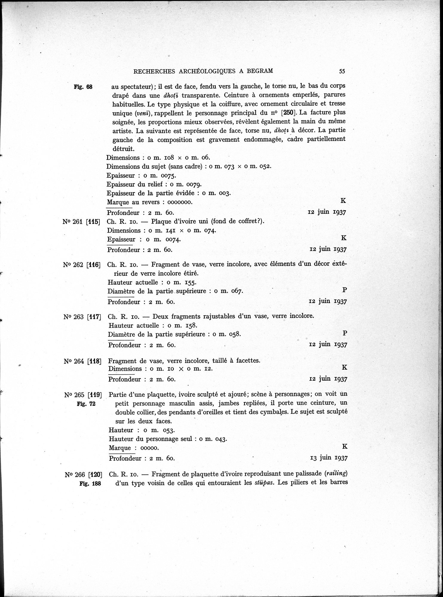 Recherches Archéologiques à Begram : vol.1 / Page 63 (Grayscale High Resolution Image)
