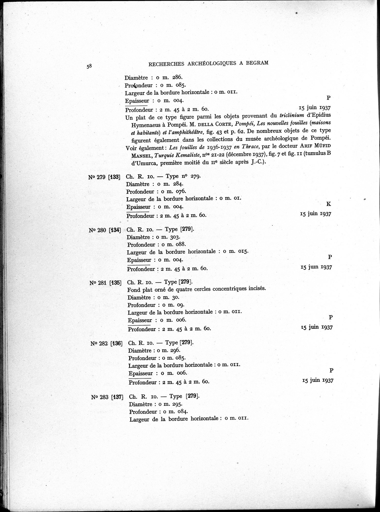 Recherches Archéologiques à Begram : vol.1 / 66 ページ（白黒高解像度画像）