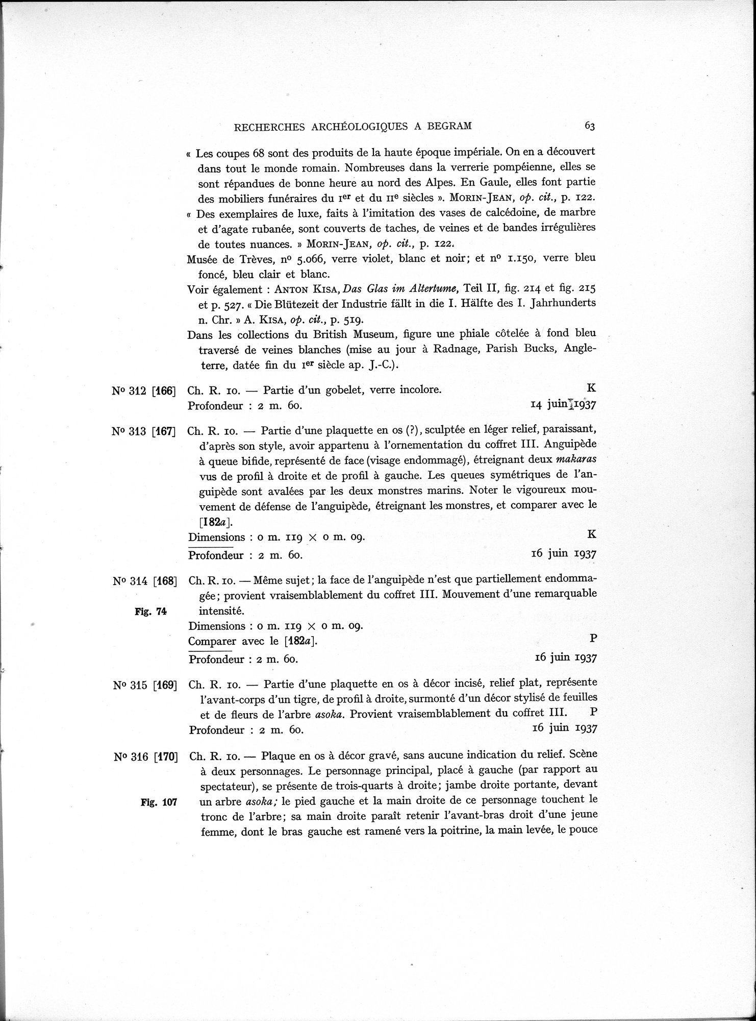 Recherches Archéologiques à Begram : vol.1 / 71 ページ（白黒高解像度画像）