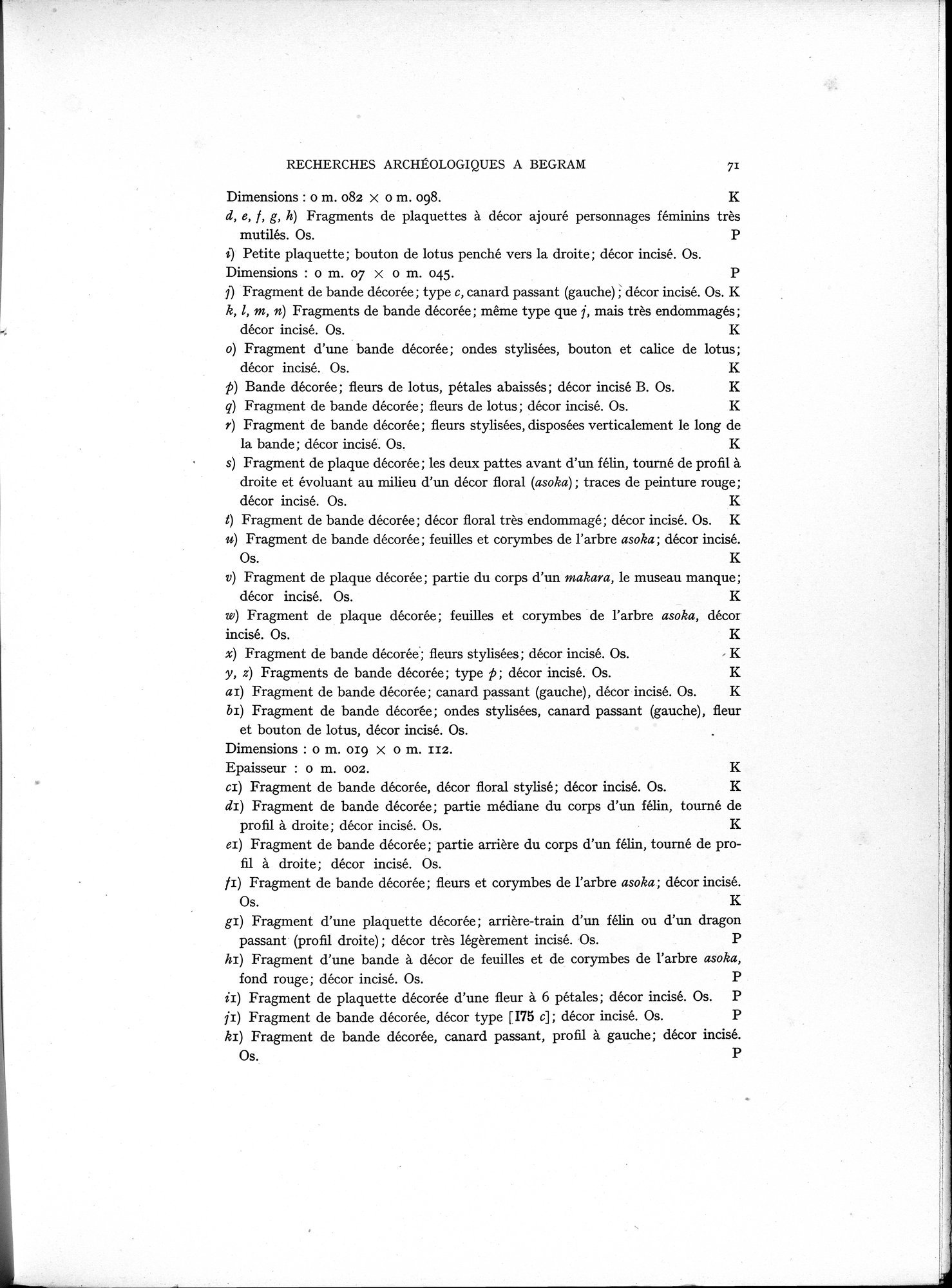 Recherches Archéologiques à Begram : vol.1 / 79 ページ（白黒高解像度画像）