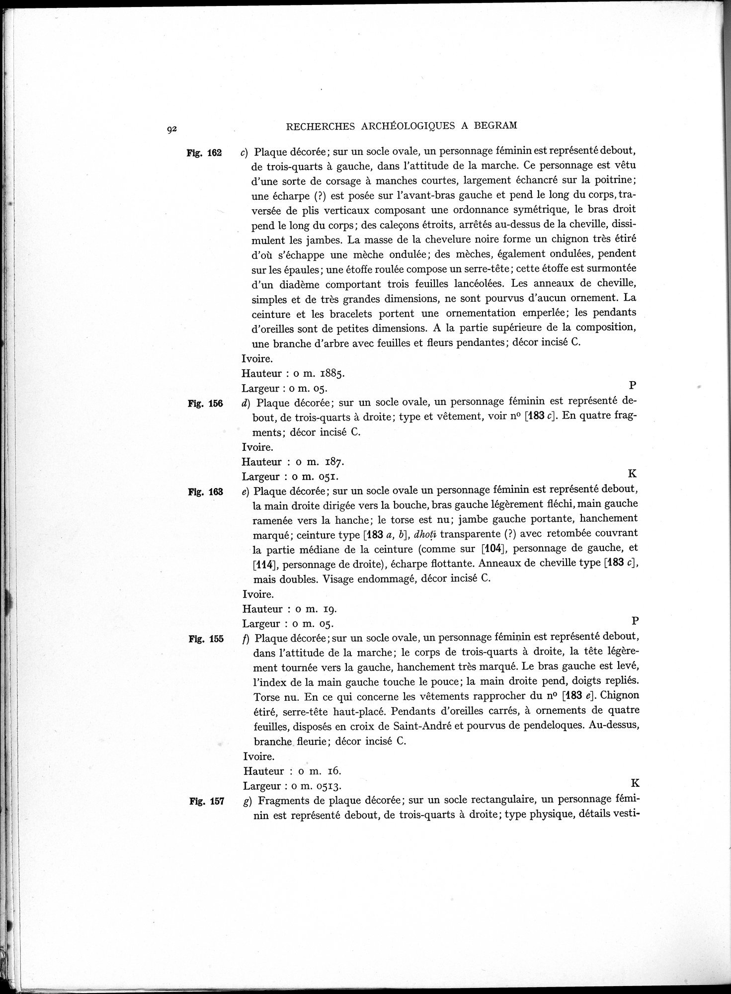 Recherches Archéologiques à Begram : vol.1 / 100 ページ（白黒高解像度画像）