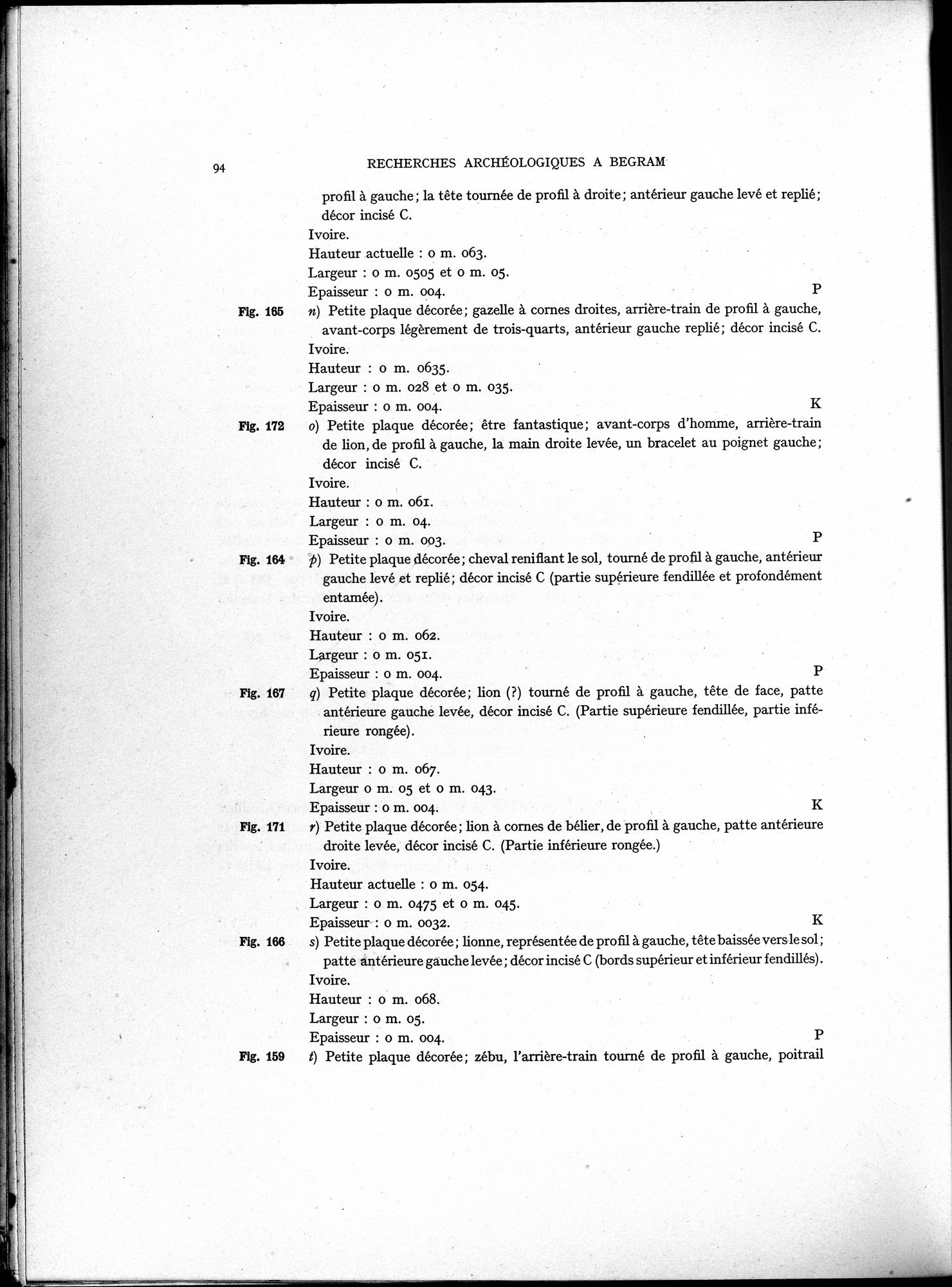 Recherches Archéologiques à Begram : vol.1 / Page 102 (Grayscale High Resolution Image)