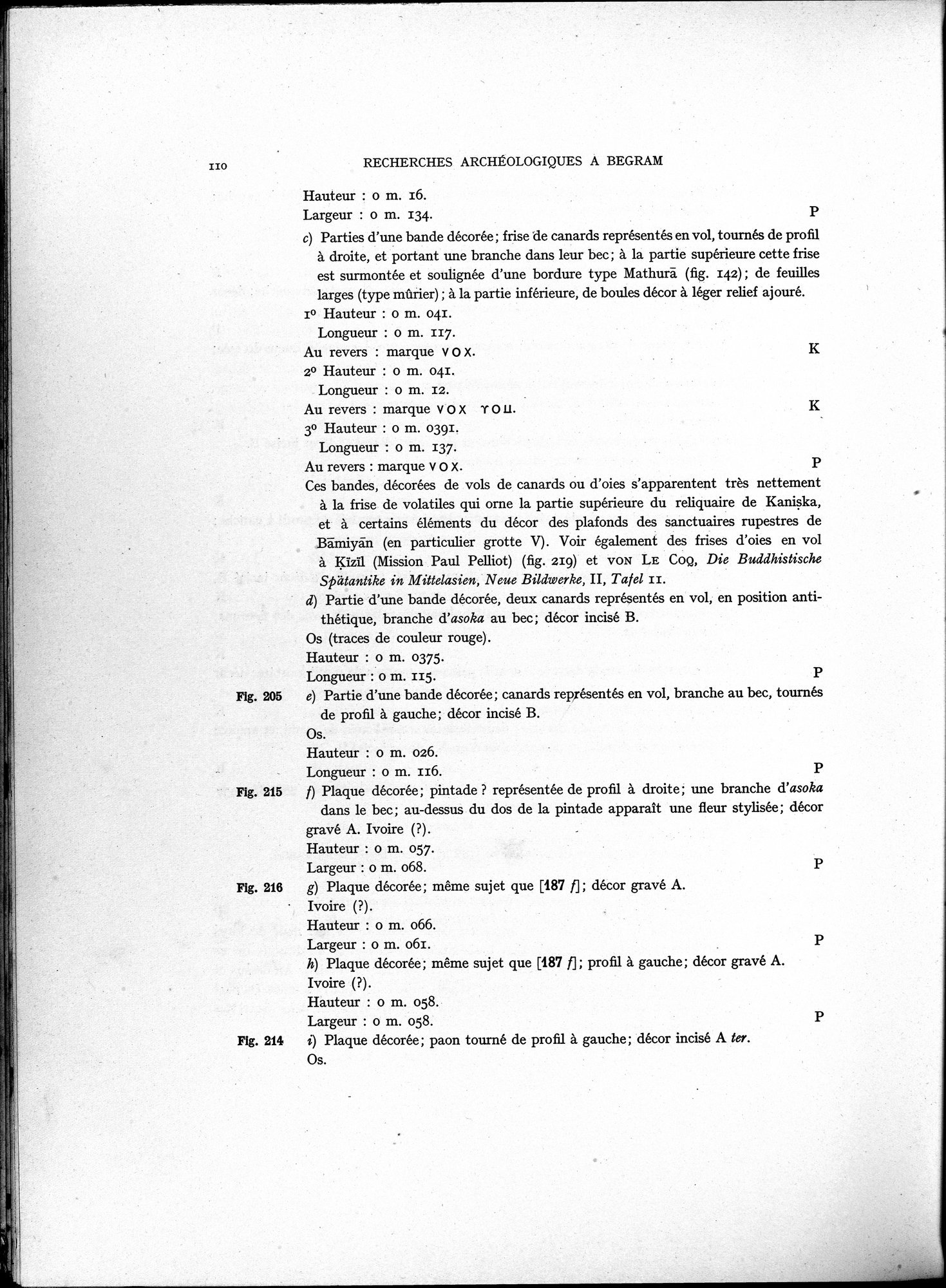 Recherches Archéologiques à Begram : vol.1 / Page 118 (Grayscale High Resolution Image)