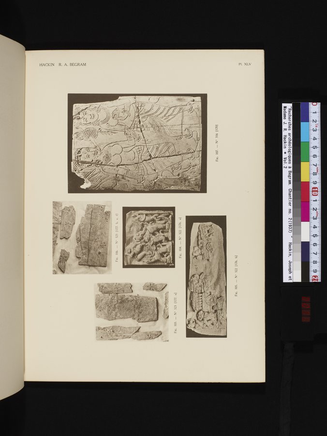 Recherches Archéologiques à Begram : vol.2 / Page 95 (Color Image)