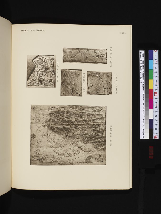 Recherches Archéologiques à Begram : vol.2 / Page 143 (Color Image)