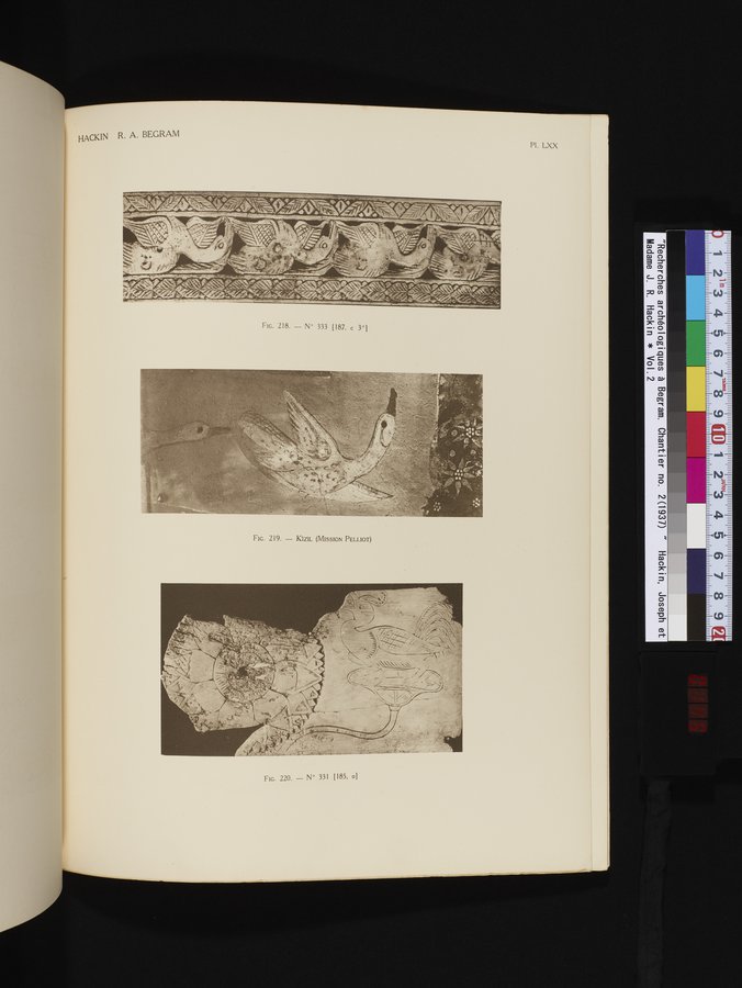 Recherches Archéologiques à Begram : vol.2 / Page 145 (Color Image)