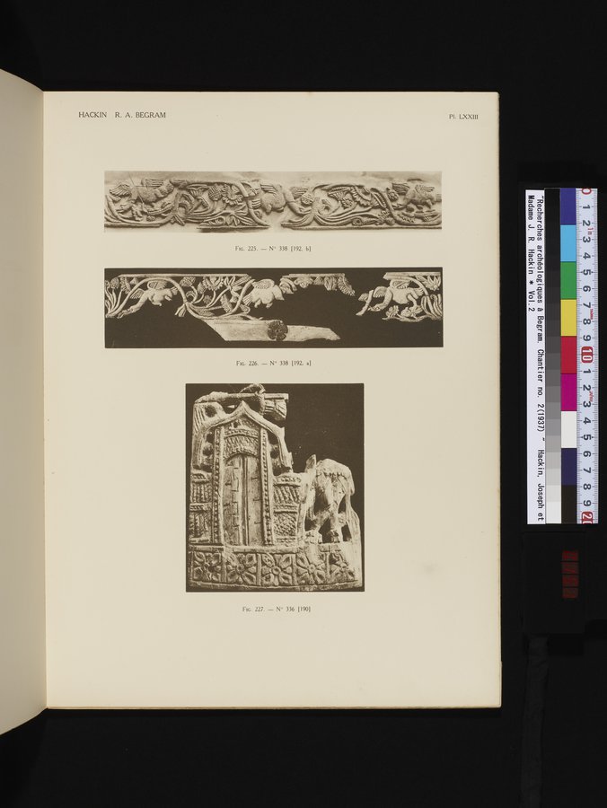 Recherches Archéologiques à Begram : vol.2 / 151 ページ（カラー画像）