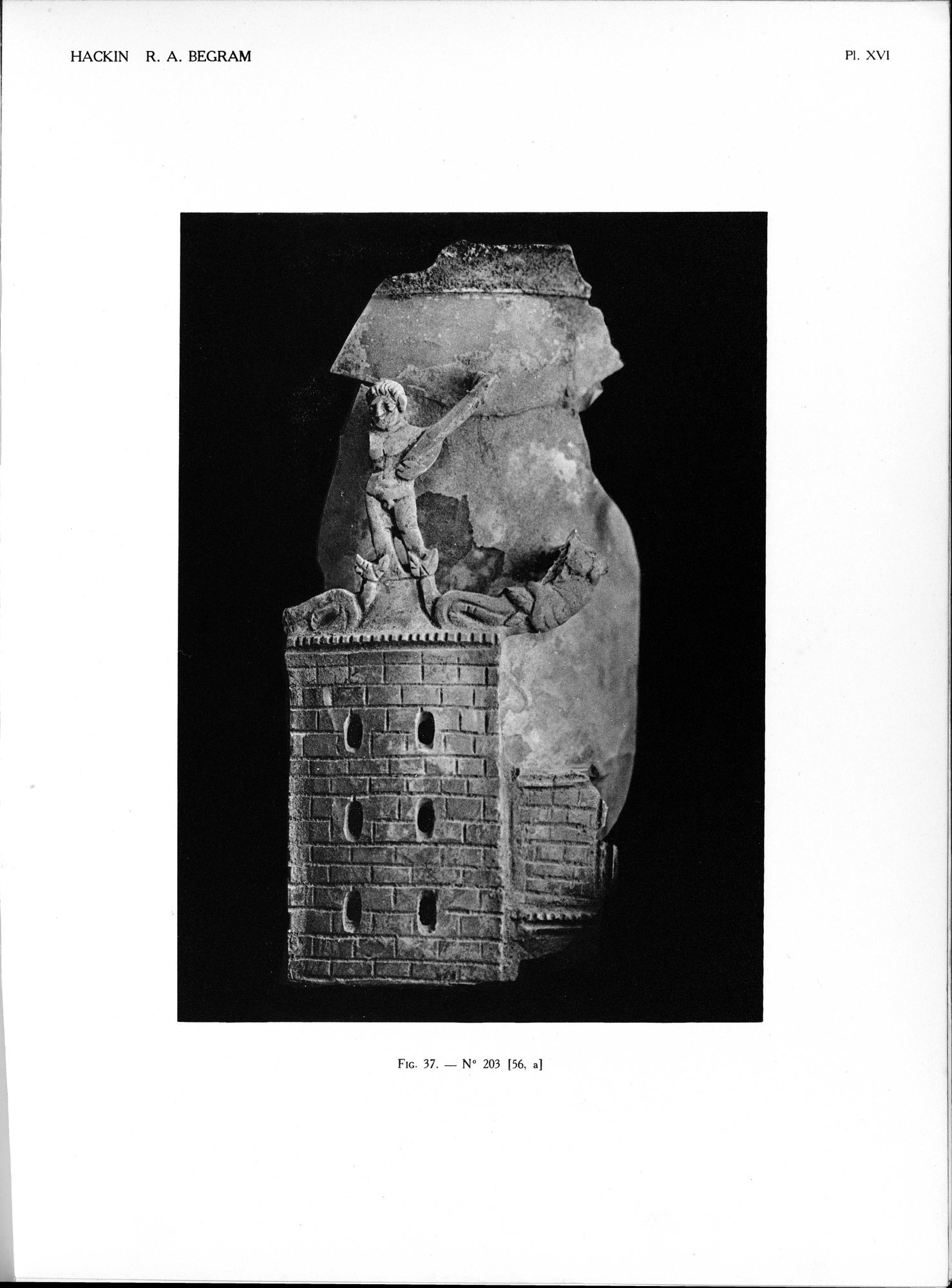 Recherches Archéologiques à Begram : vol.2 / 37 ページ（白黒高解像度画像）