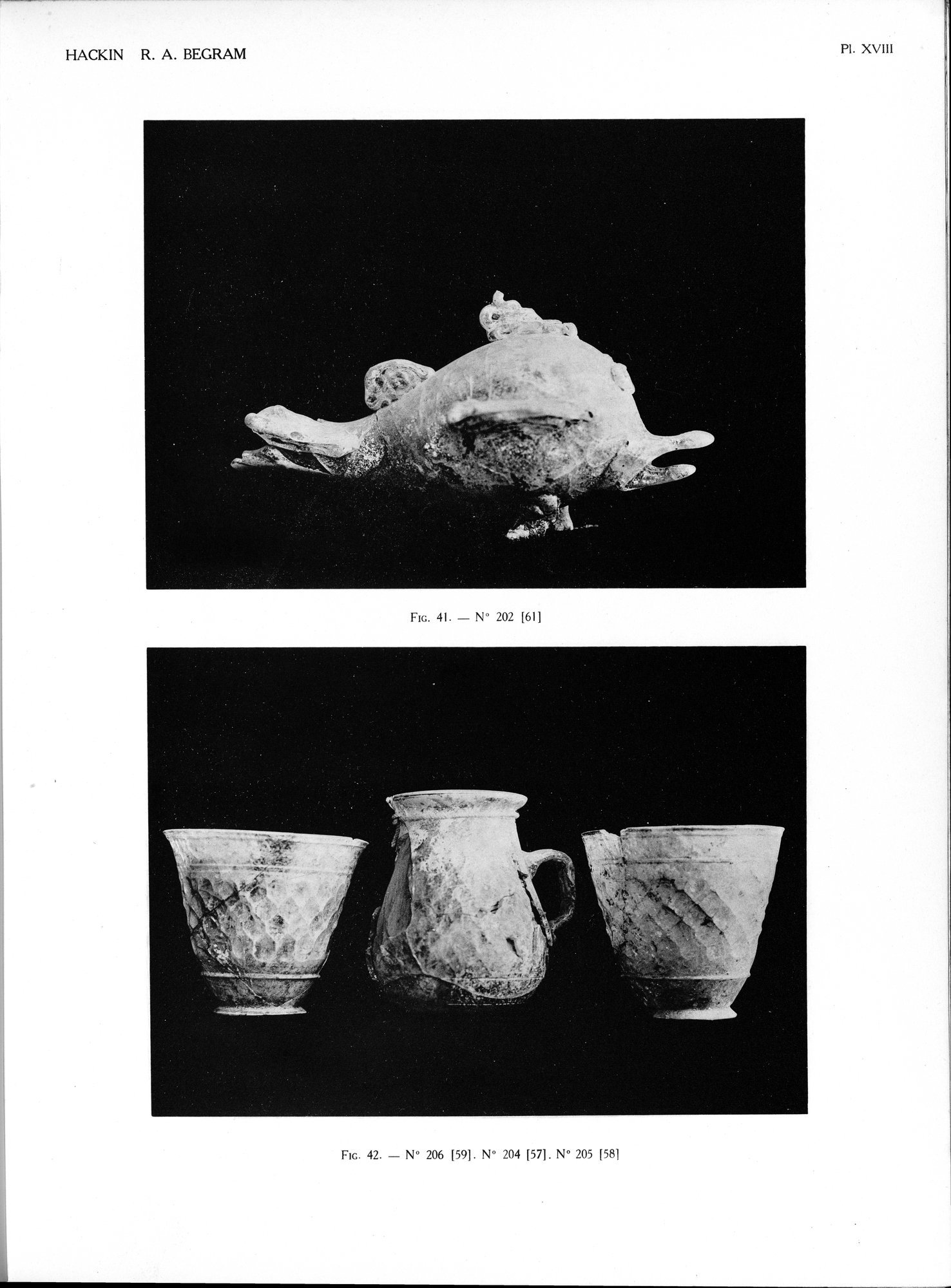 Recherches Archéologiques à Begram : vol.2 / Page 41 (Grayscale High Resolution Image)