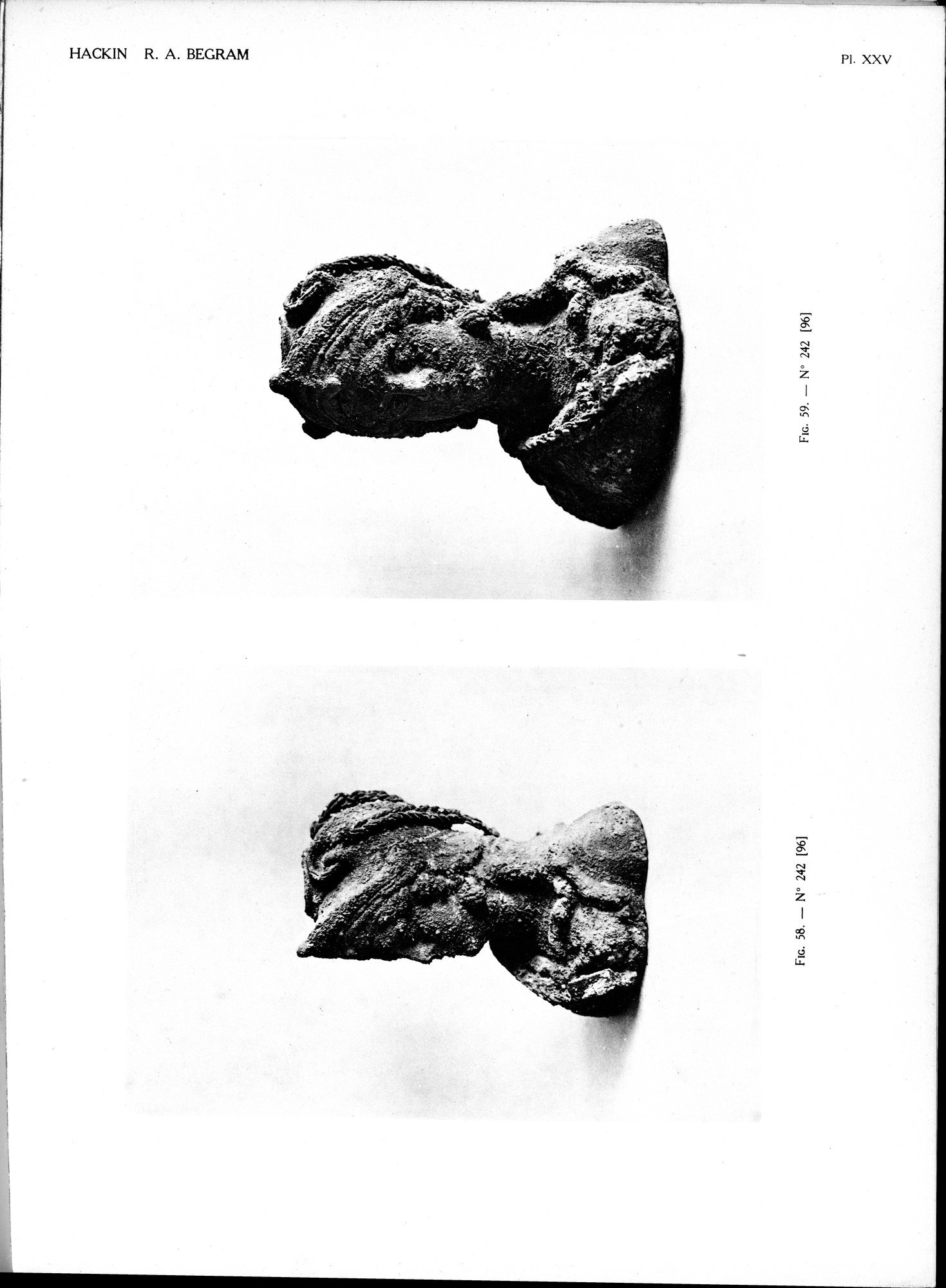 Recherches Archéologiques à Begram : vol.2 / Page 55 (Grayscale High Resolution Image)