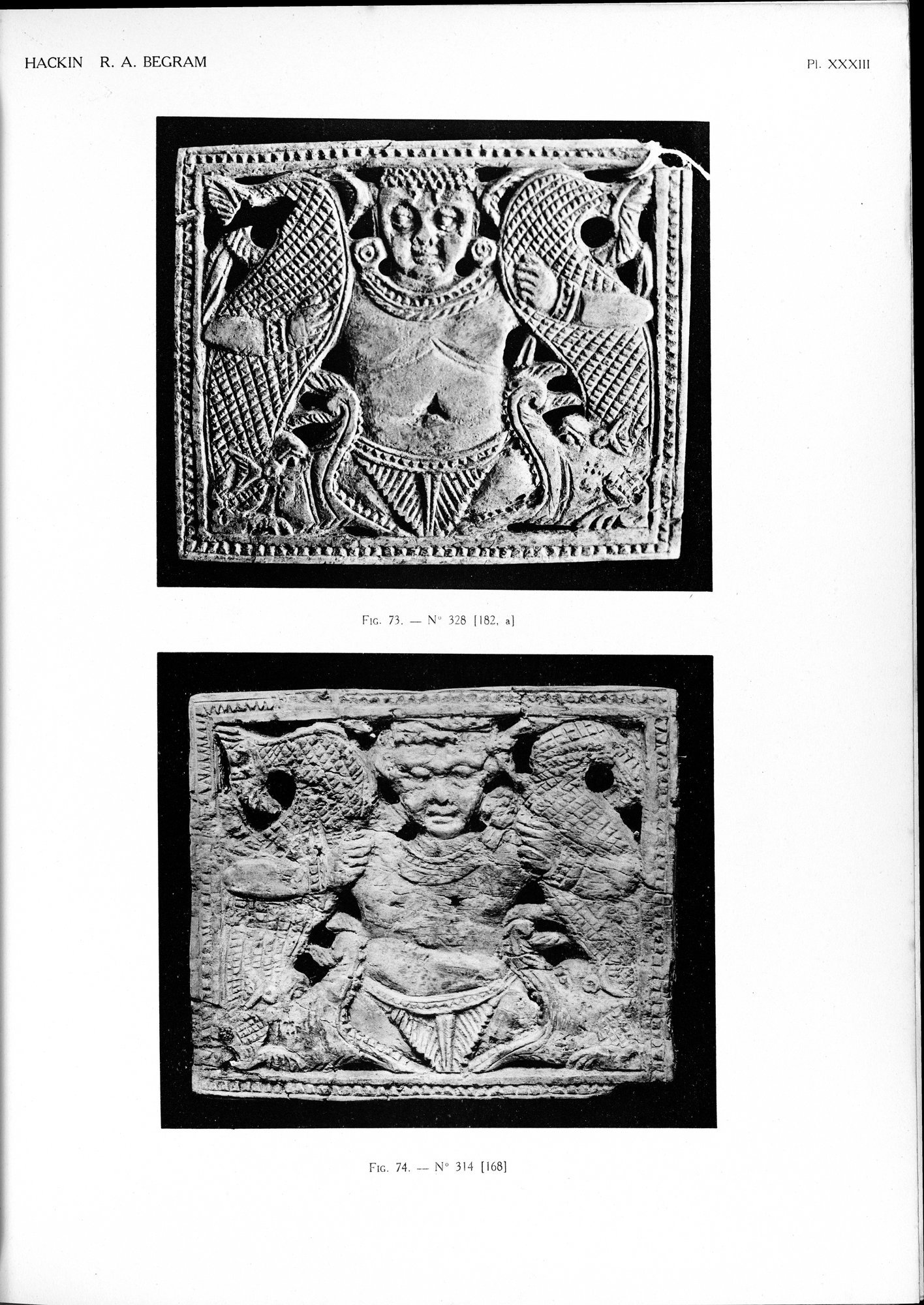 Recherches Archéologiques à Begram : vol.2 / Page 71 (Grayscale High Resolution Image)