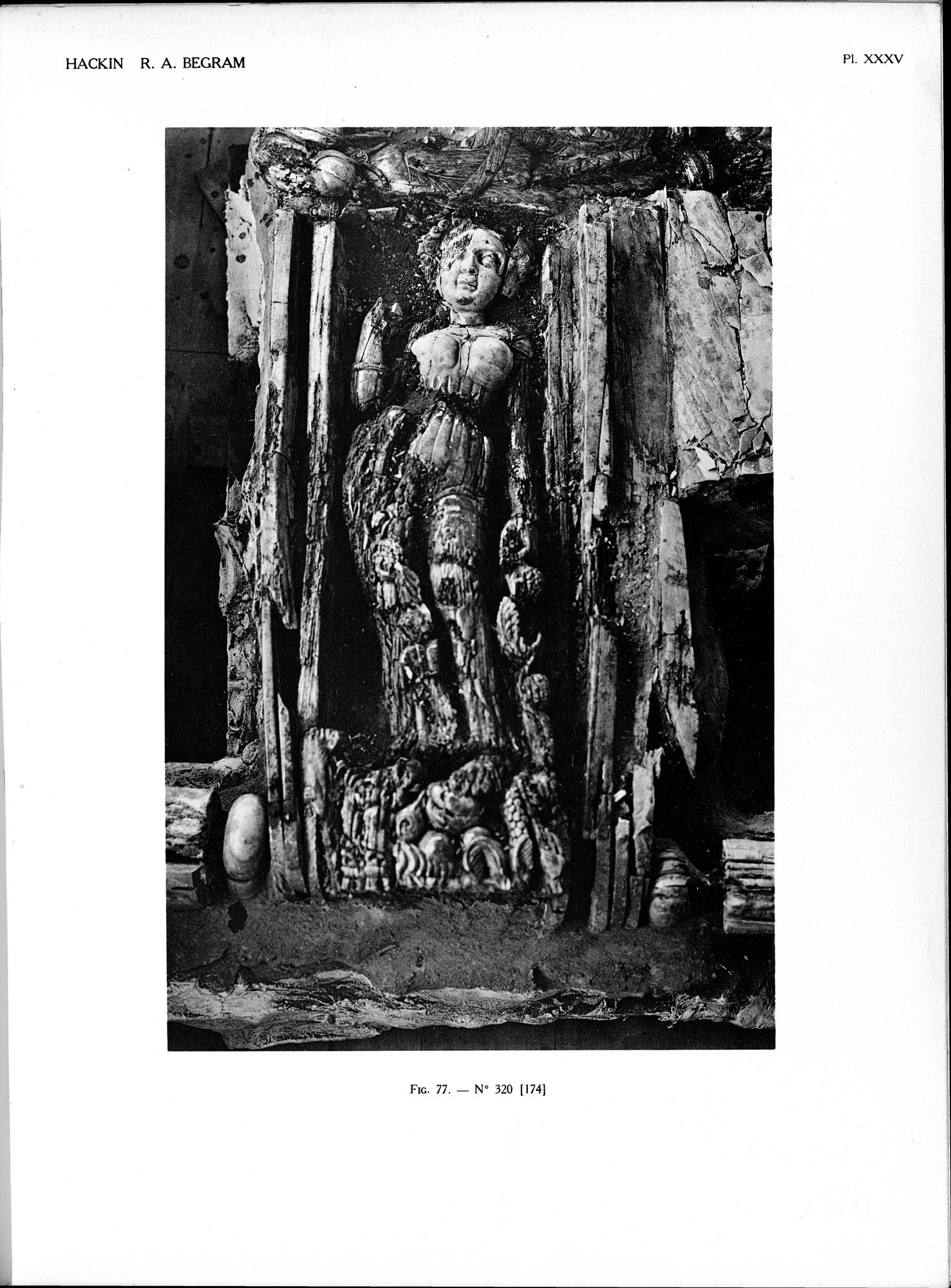 Recherches Archéologiques à Begram : vol.2 / Page 75 (Grayscale High Resolution Image)