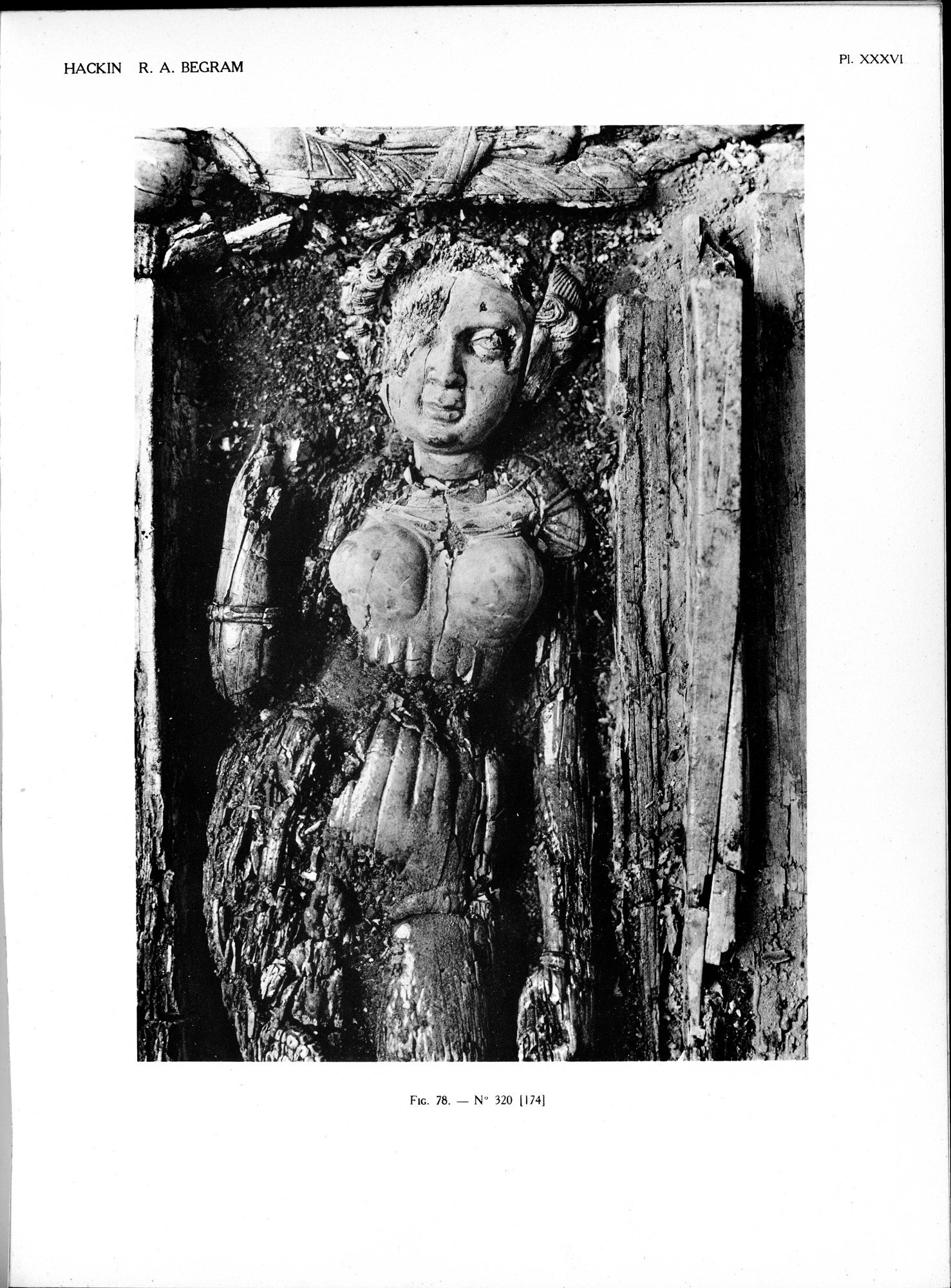 Recherches Archéologiques à Begram : vol.2 / 77 ページ（白黒高解像度画像）