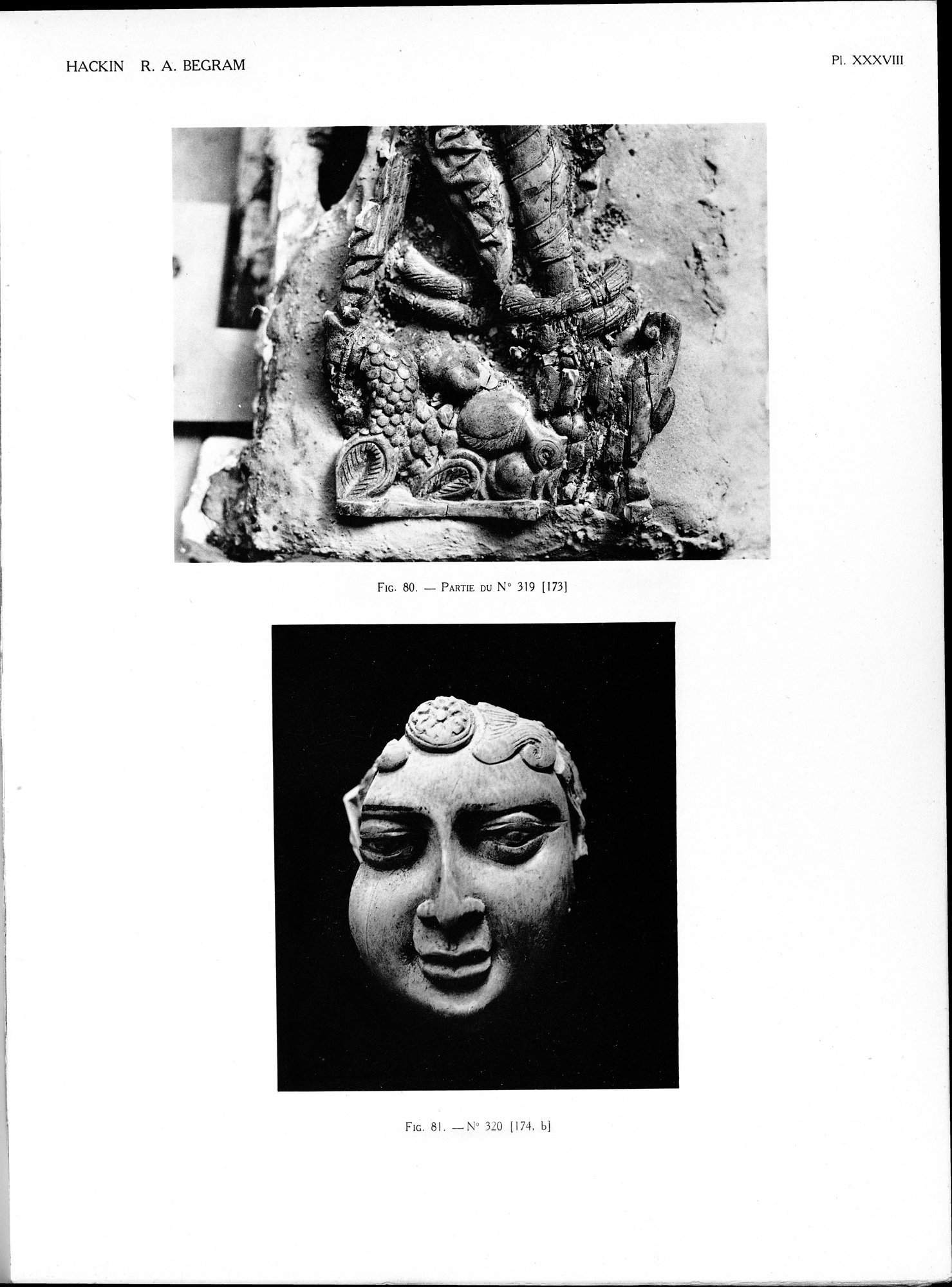 Recherches Archéologiques à Begram : vol.2 / 81 ページ（白黒高解像度画像）