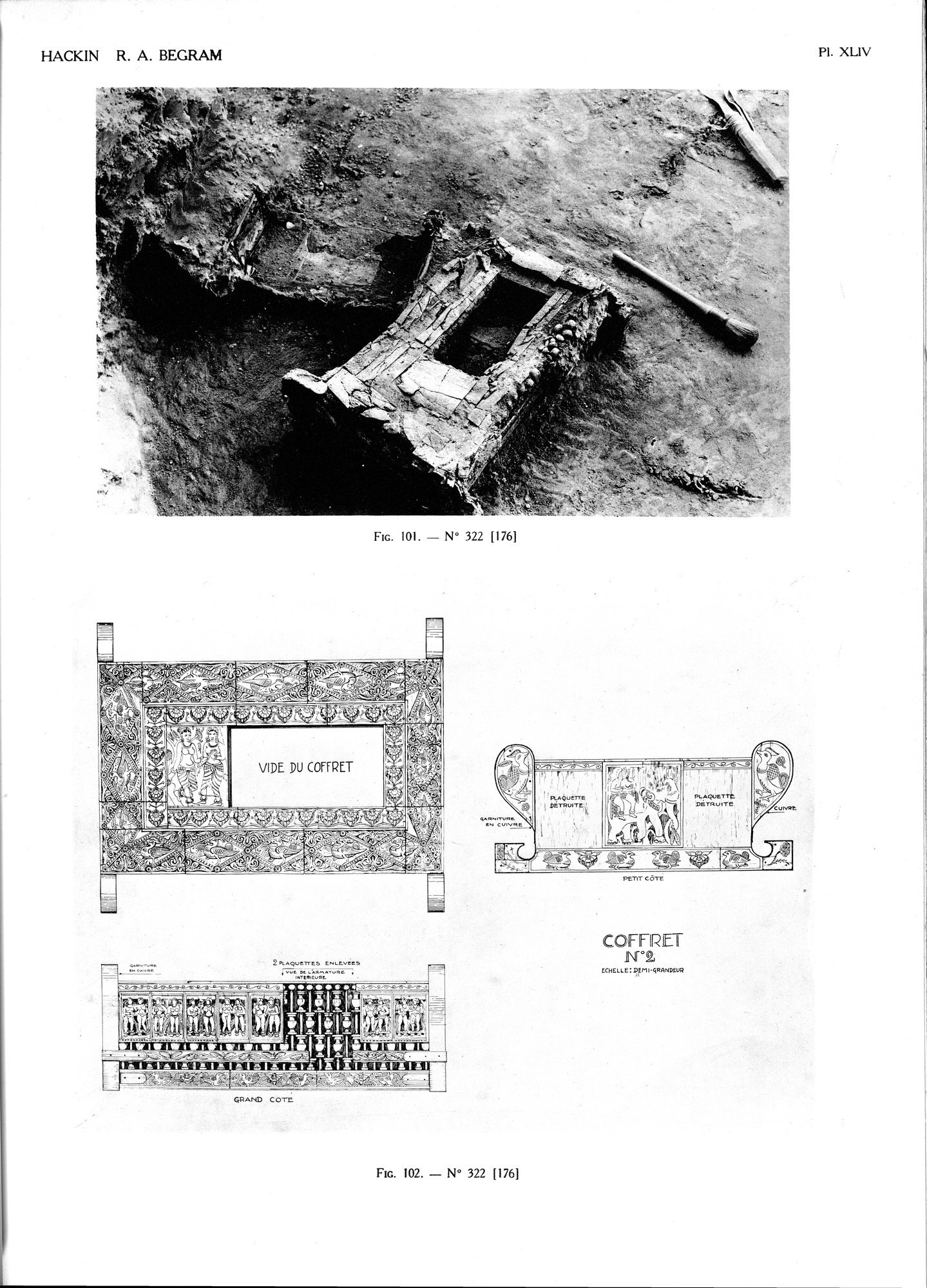 Recherches Archéologiques à Begram : vol.2 / 93 ページ（白黒高解像度画像）