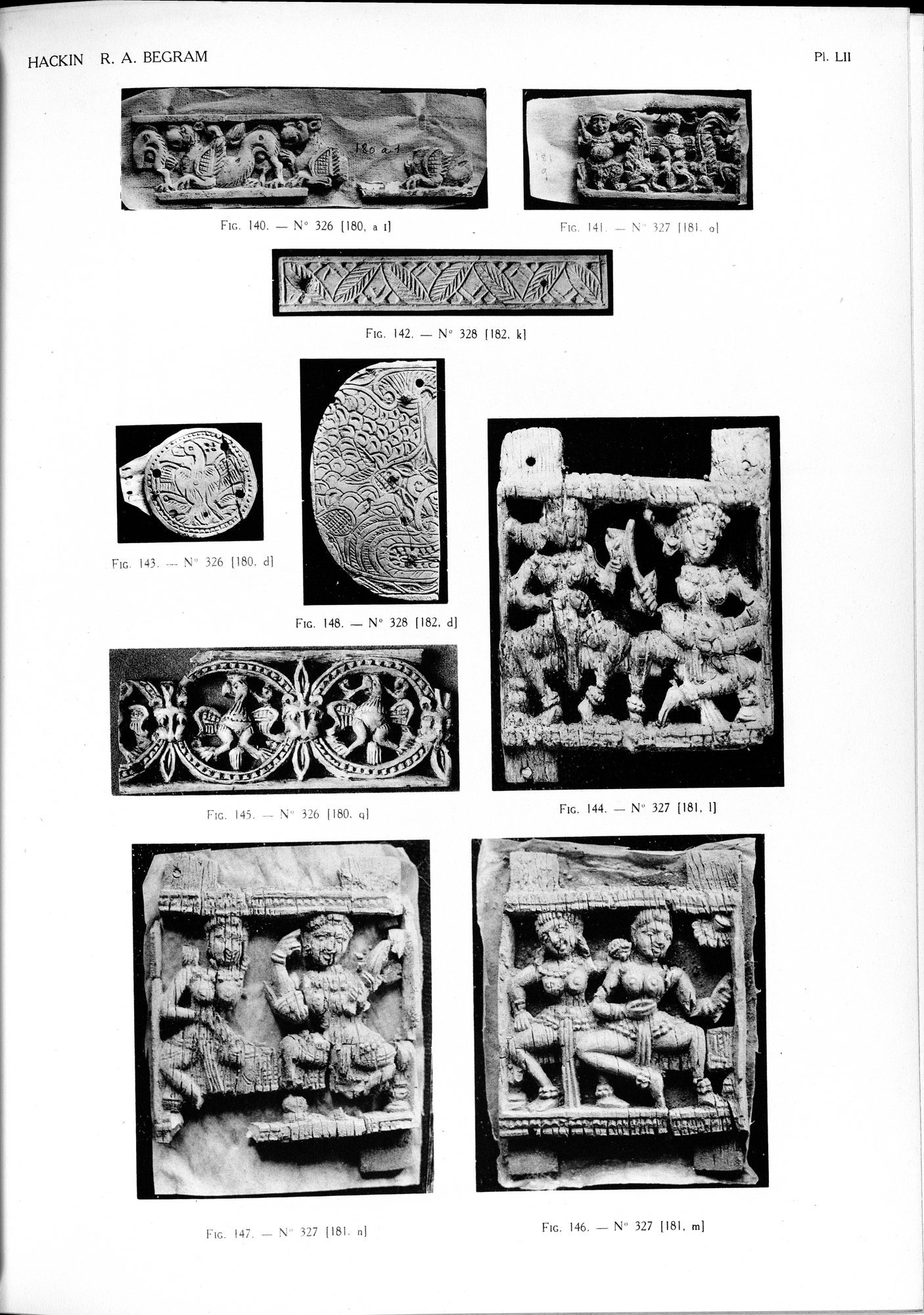 Recherches Archéologiques à Begram : vol.2 / 109 ページ（白黒高解像度画像）