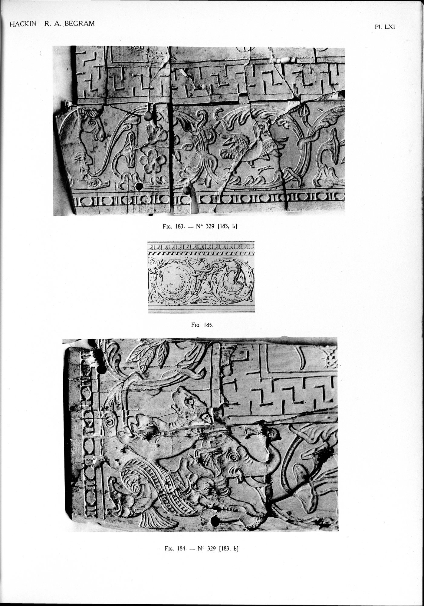 Recherches Archéologiques à Begram : vol.2 / 127 ページ（白黒高解像度画像）