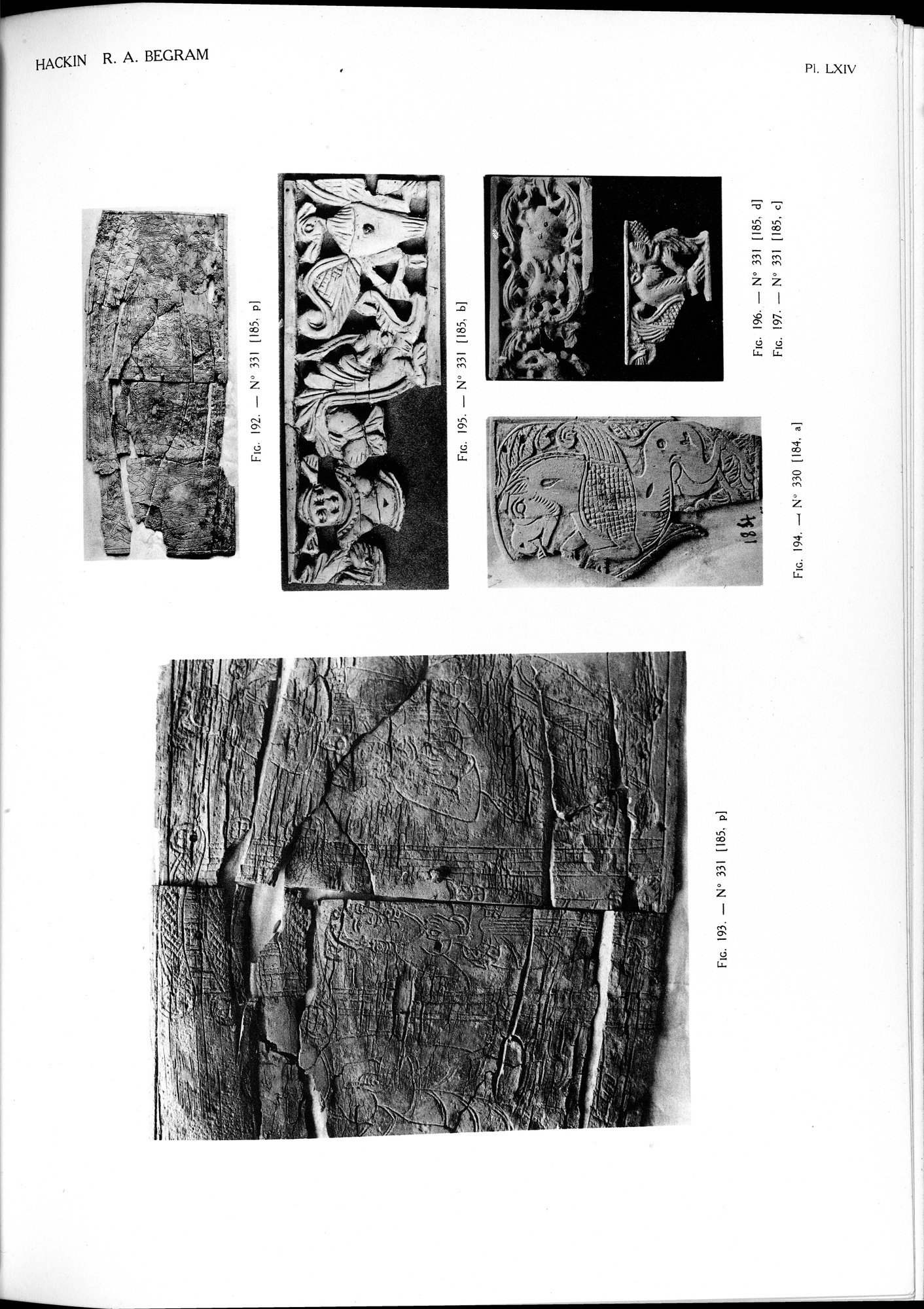 Recherches Archéologiques à Begram : vol.2 / 133 ページ（白黒高解像度画像）