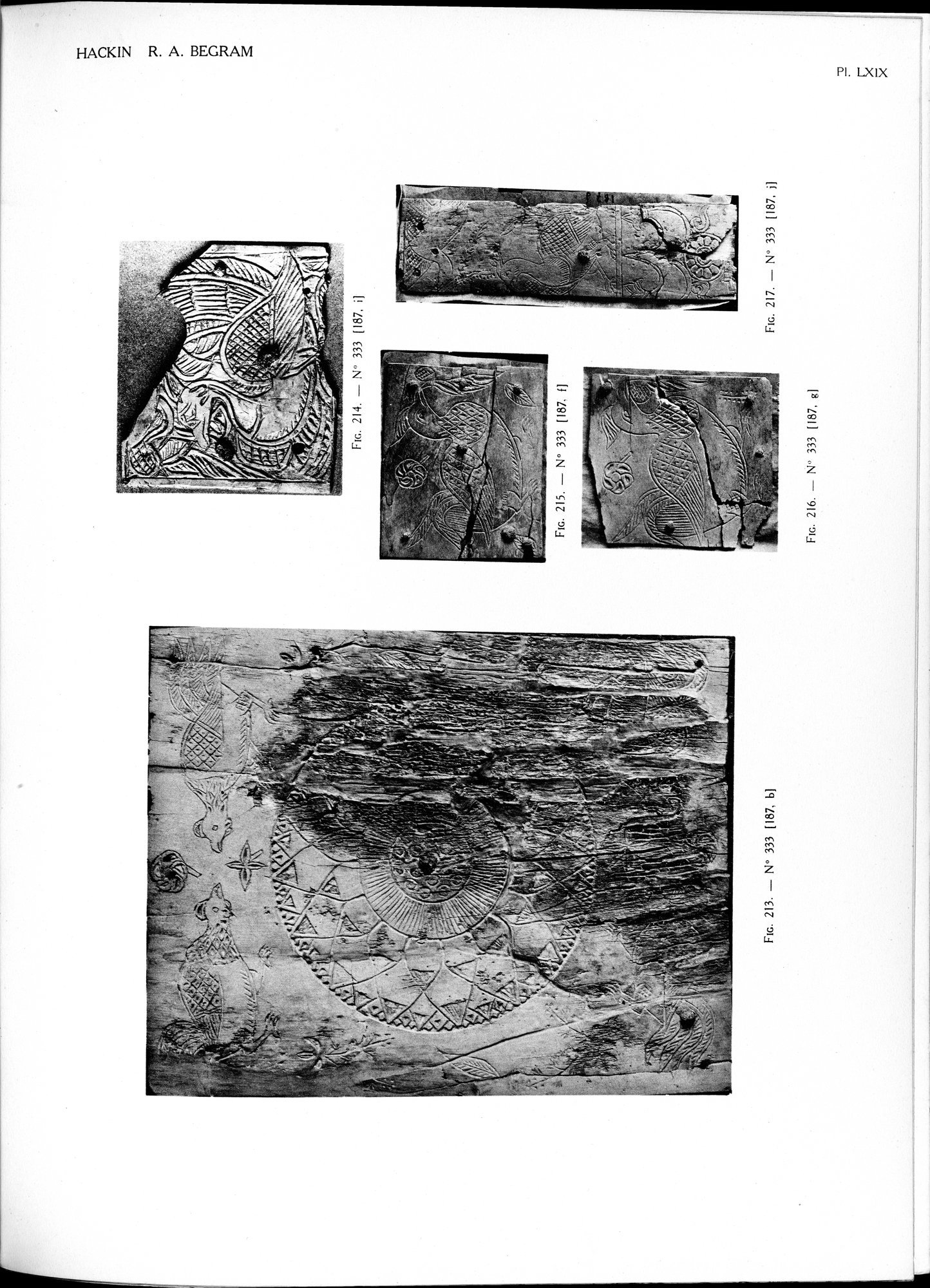 Recherches Archéologiques à Begram : vol.2 / 143 ページ（白黒高解像度画像）