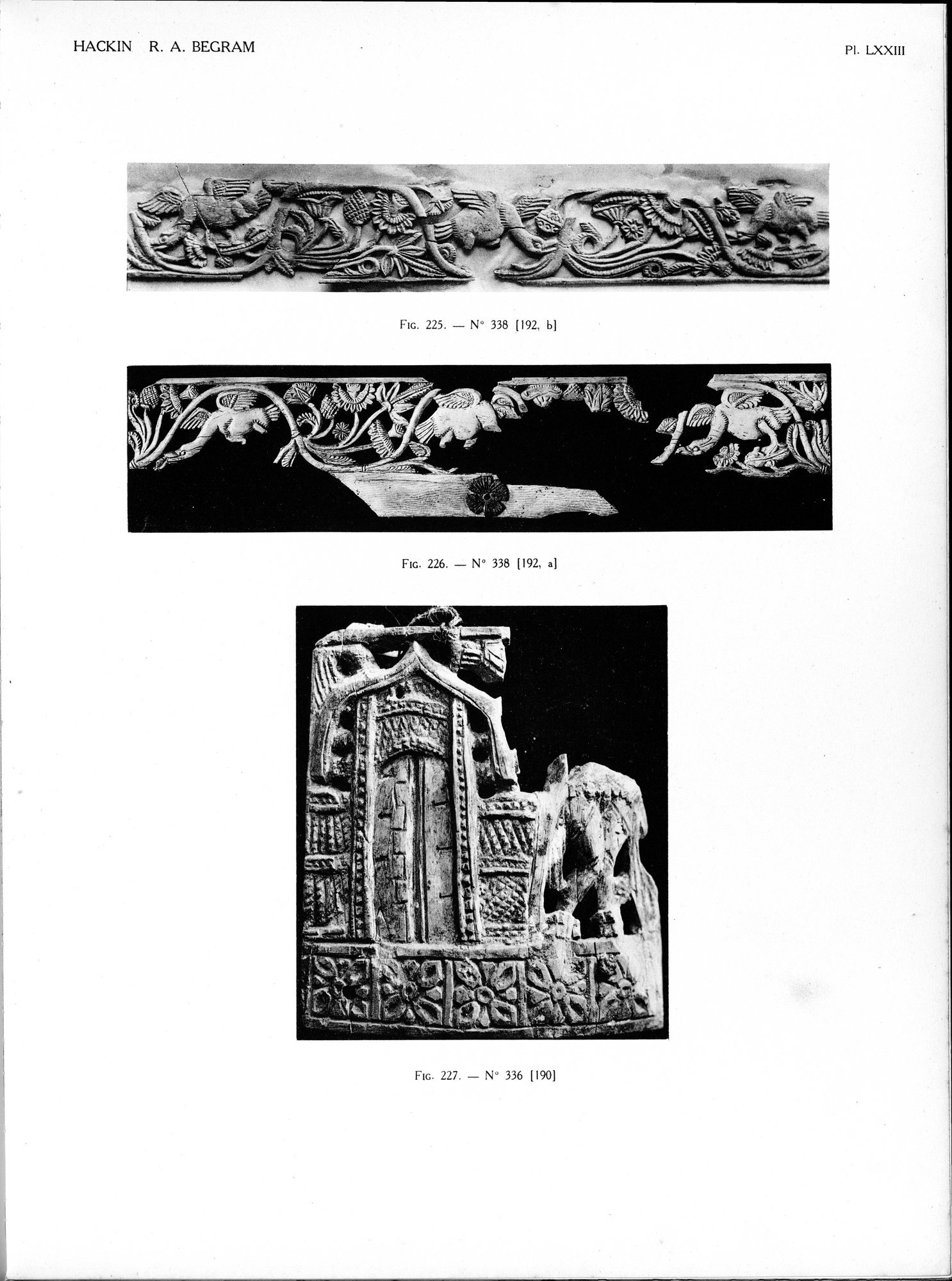 Recherches Archéologiques à Begram : vol.2 / 151 ページ（白黒高解像度画像）