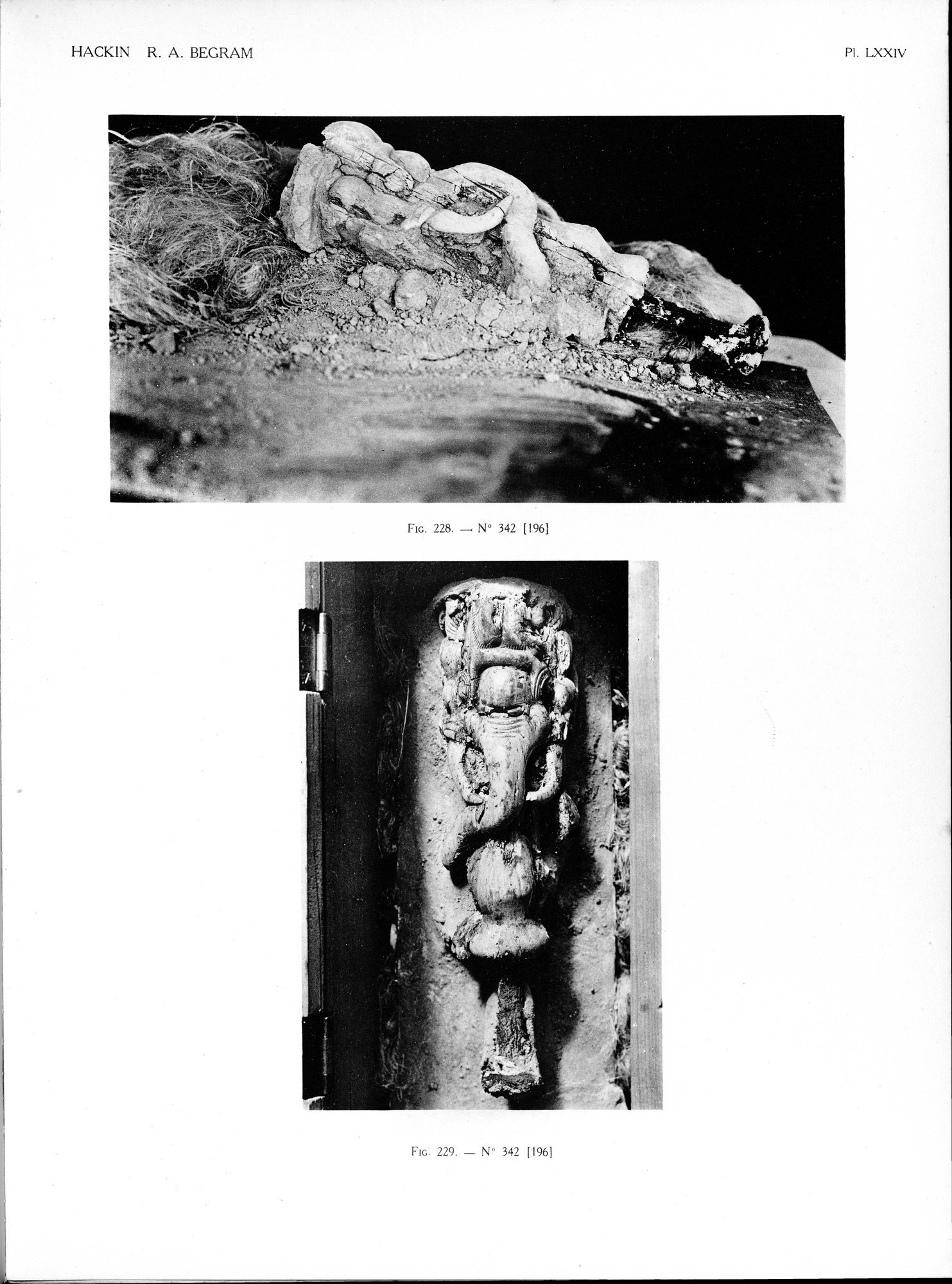 Recherches Archéologiques à Begram : vol.2 / 153 ページ（白黒高解像度画像）