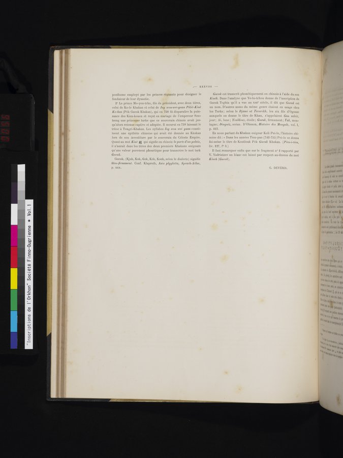 Inscriptions de l'Orkhon : vol.1 / 56 ページ（カラー画像）