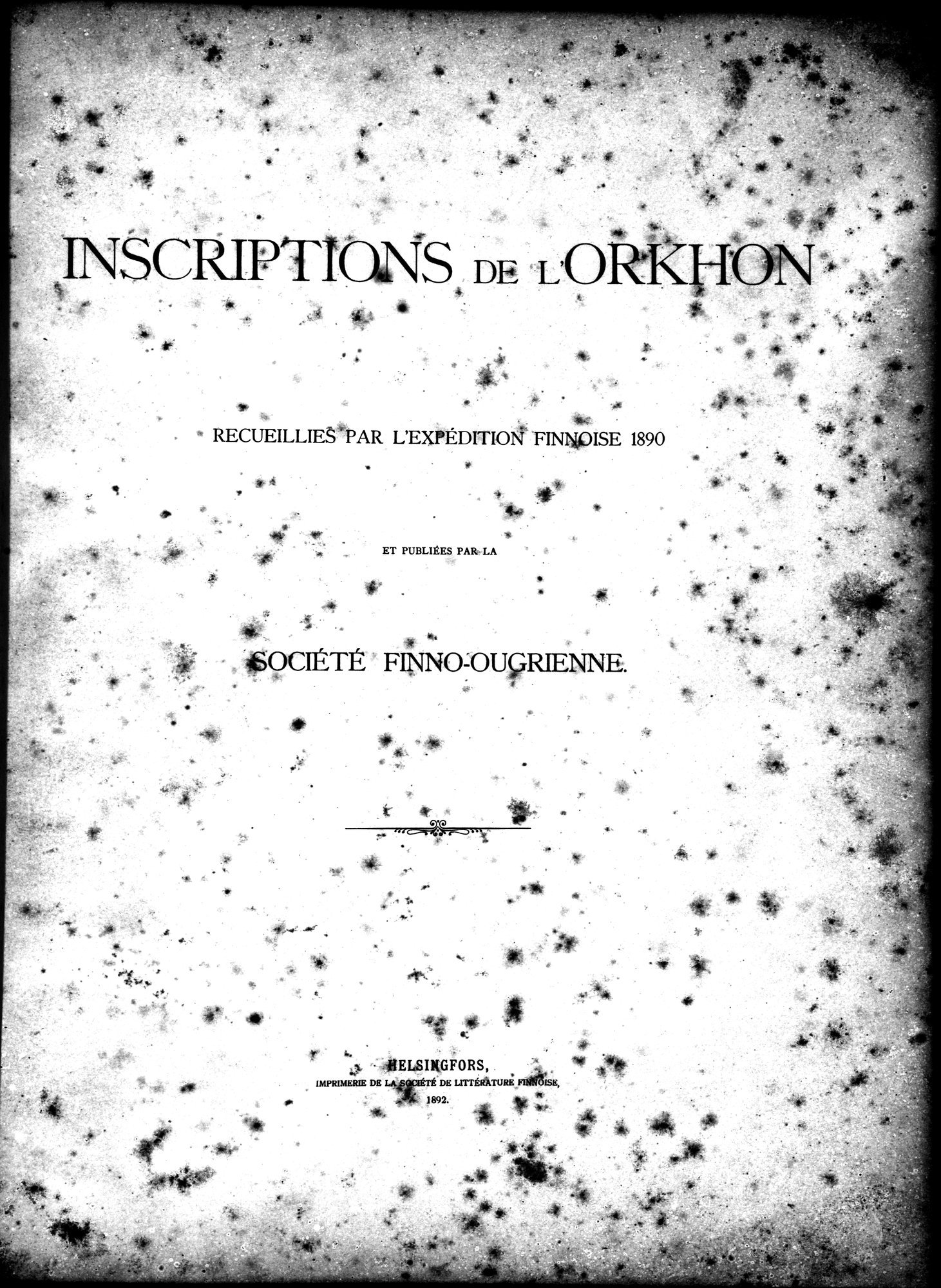 Inscriptions de l'Orkhon : vol.1 / 9 ページ（白黒高解像度画像）