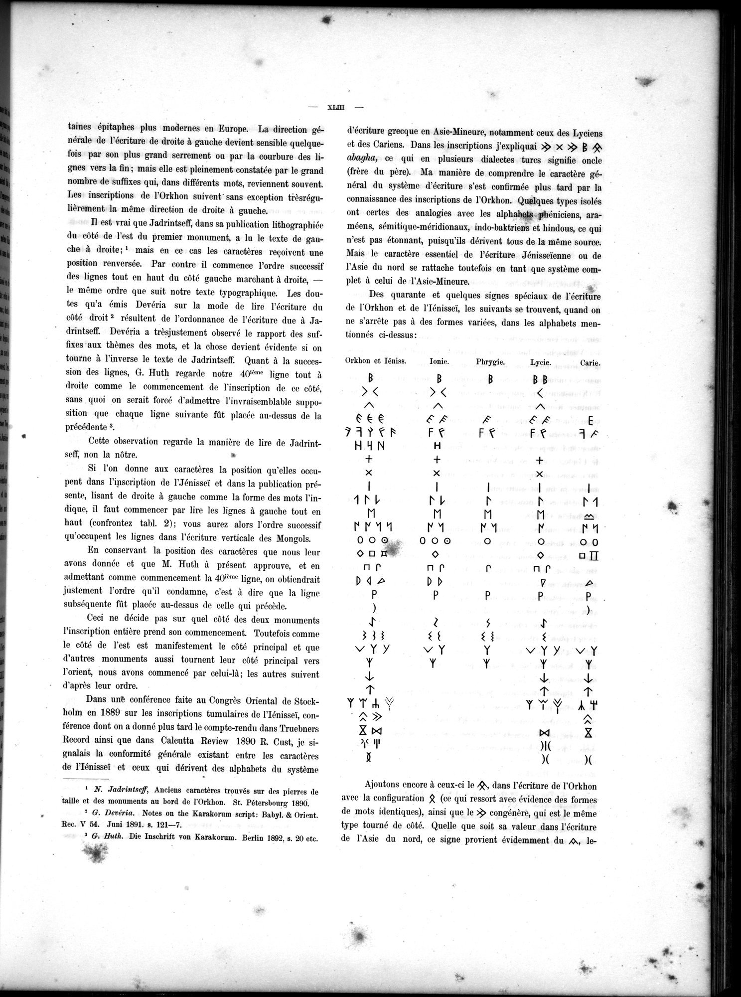 Inscriptions de l'Orkhon : vol.1 / Page 61 (Grayscale High Resolution Image)