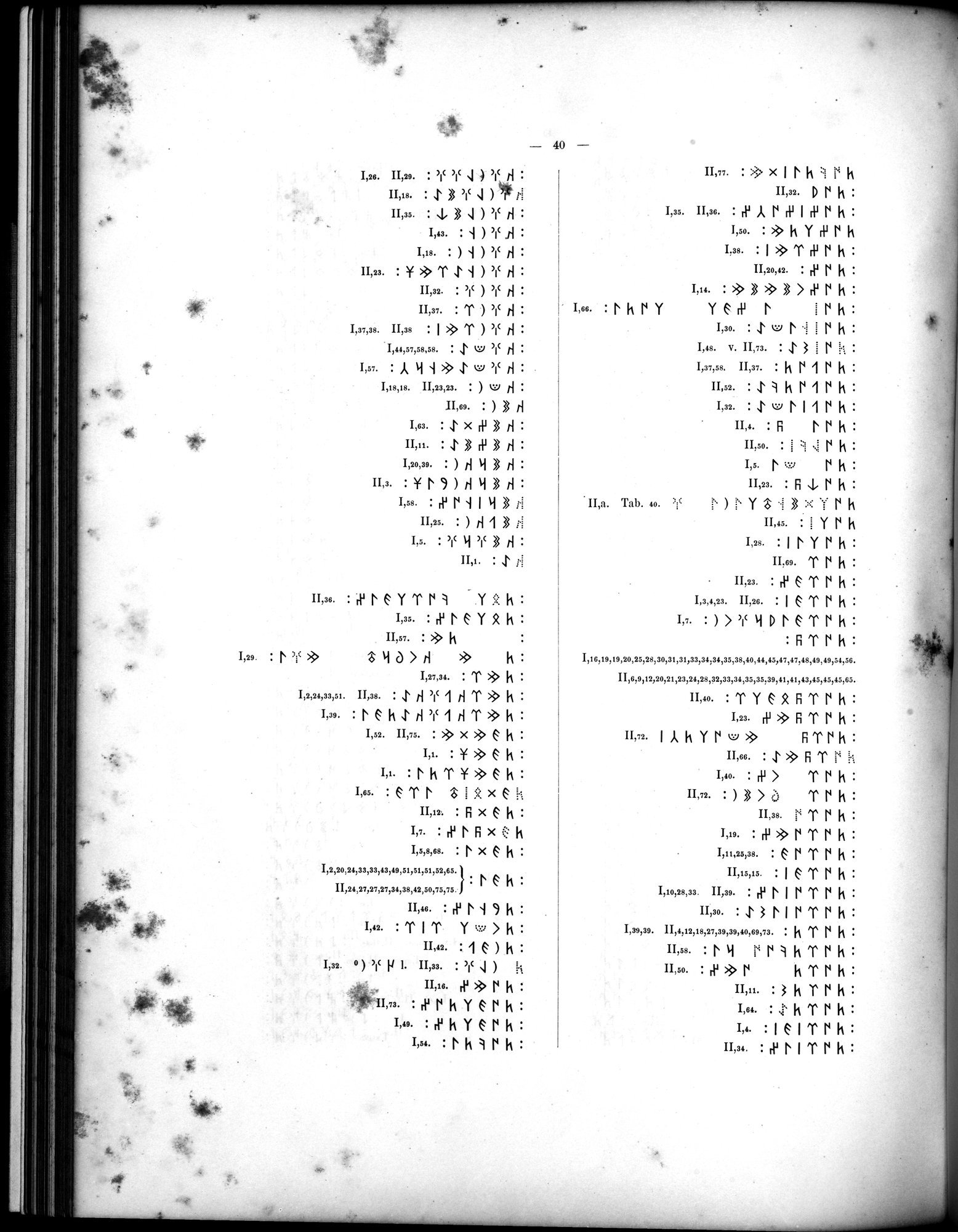 Inscriptions de l'Orkhon : vol.1 / 108 ページ（白黒高解像度画像）