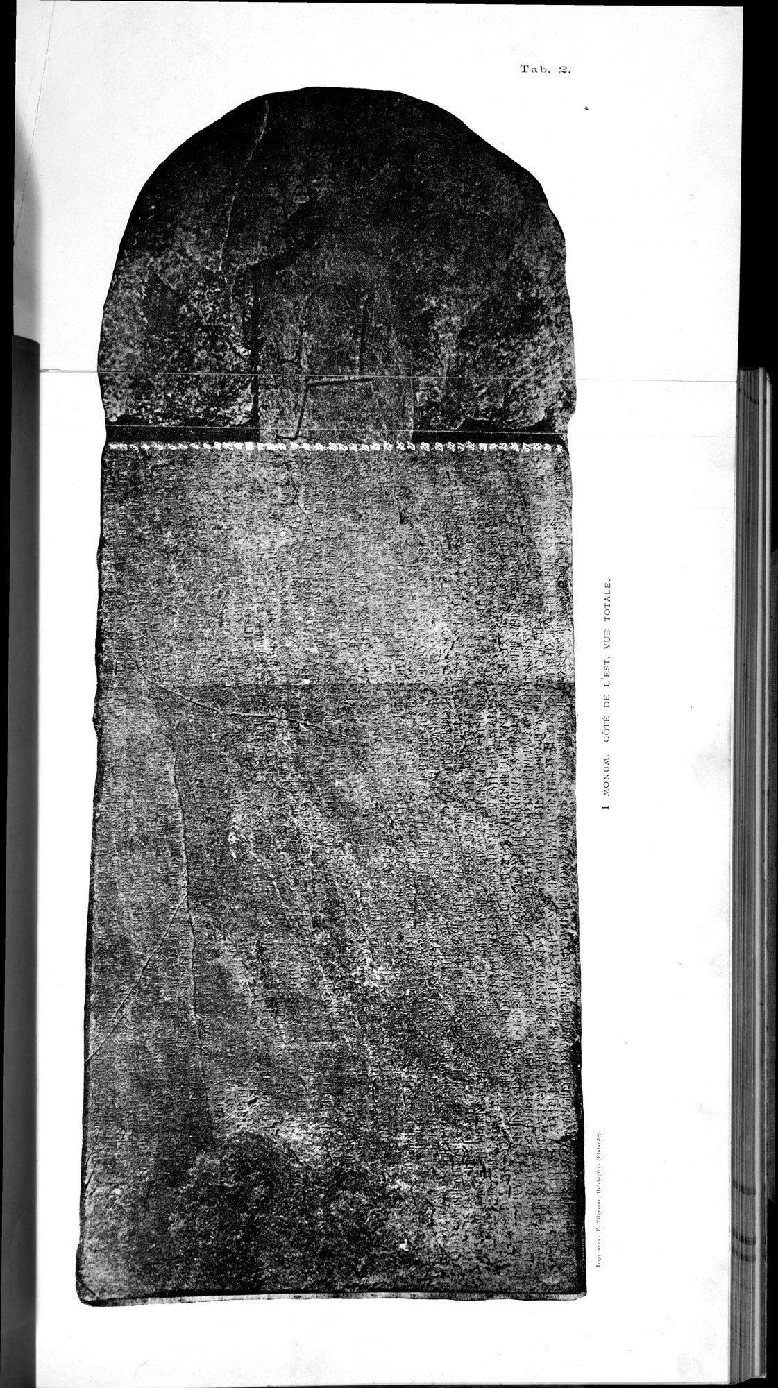 Inscriptions de l'Orkhon : vol.1 / 119 ページ（白黒高解像度画像）
