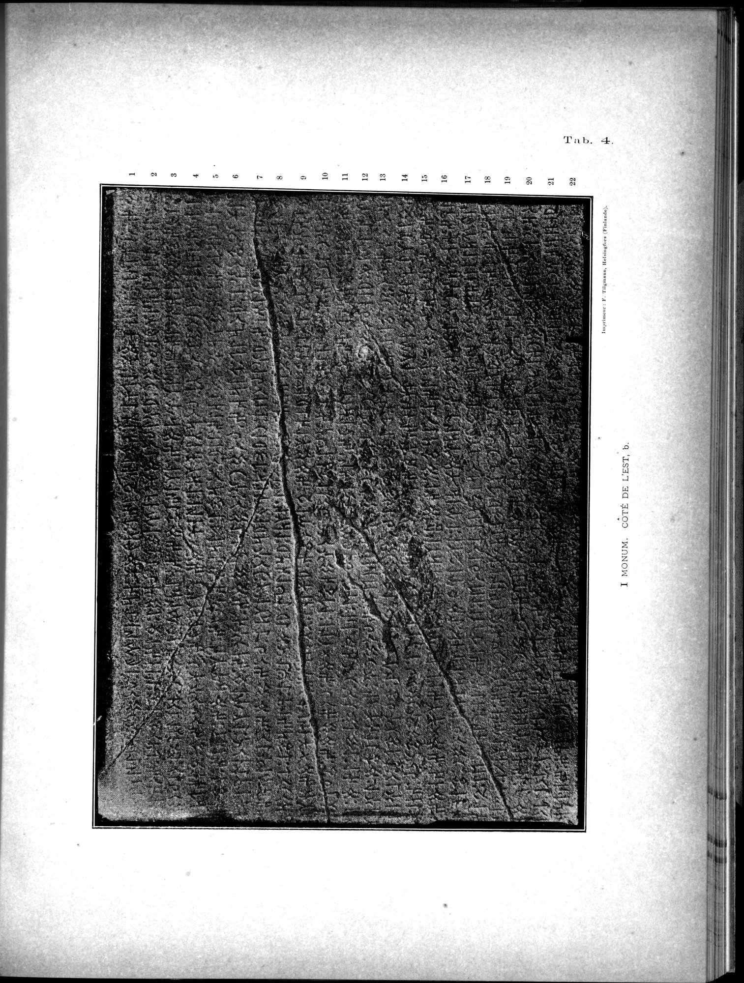Inscriptions de l'Orkhon : vol.1 / 123 ページ（白黒高解像度画像）
