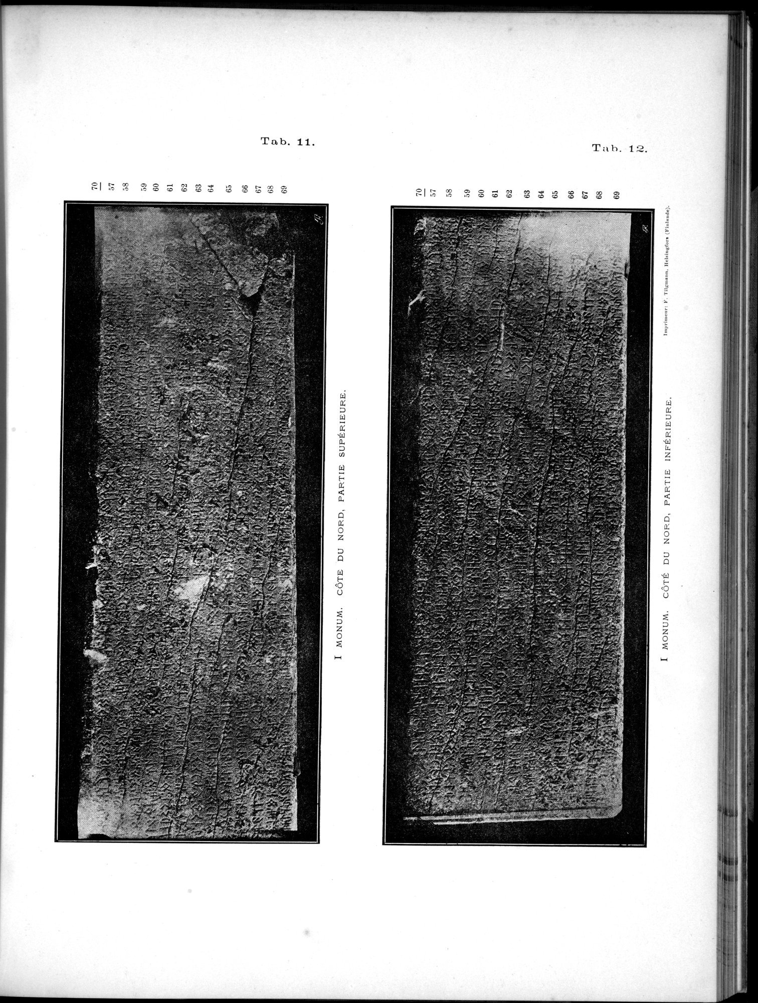 Inscriptions de l'Orkhon : vol.1 / 135 ページ（白黒高解像度画像）