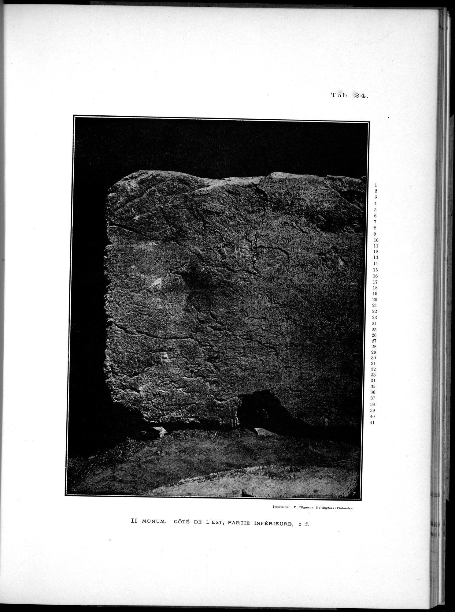 Inscriptions de l'Orkhon : vol.1 / 159 ページ（白黒高解像度画像）