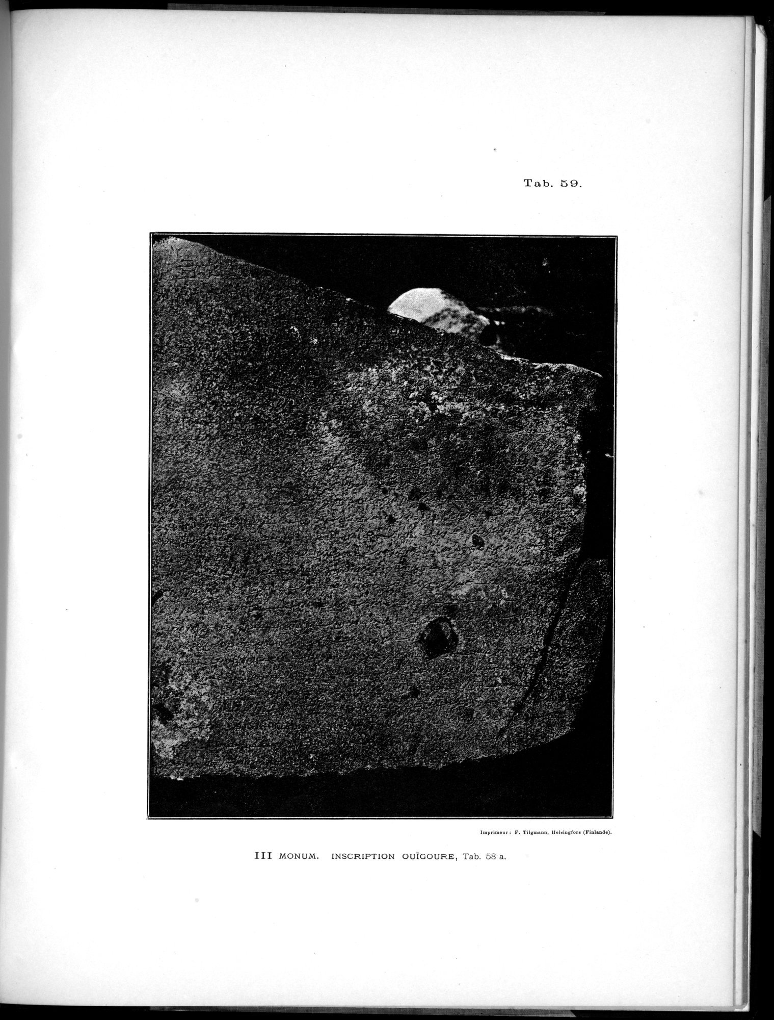 Inscriptions de l'Orkhon : vol.1 / 221 ページ（白黒高解像度画像）
