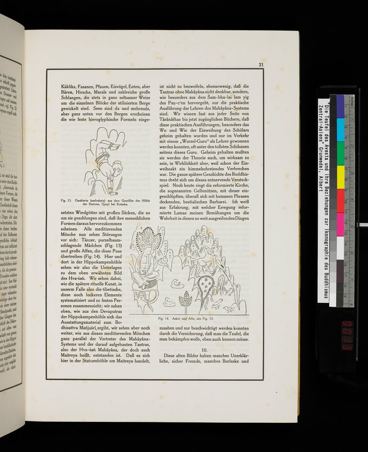 Die Teufel des Avesta und Ihre Beziehungen zur Ikonographie des Buddhismus Zentral-Asiens : vol.1 / Page 25 (Color Image)
