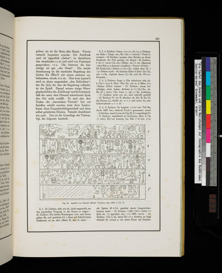 Die Teufel des Avesta und Ihre Beziehungen zur Ikonographie des Buddhismus Zentral-Asiens : vol.1 / Page 425 (Color Image)