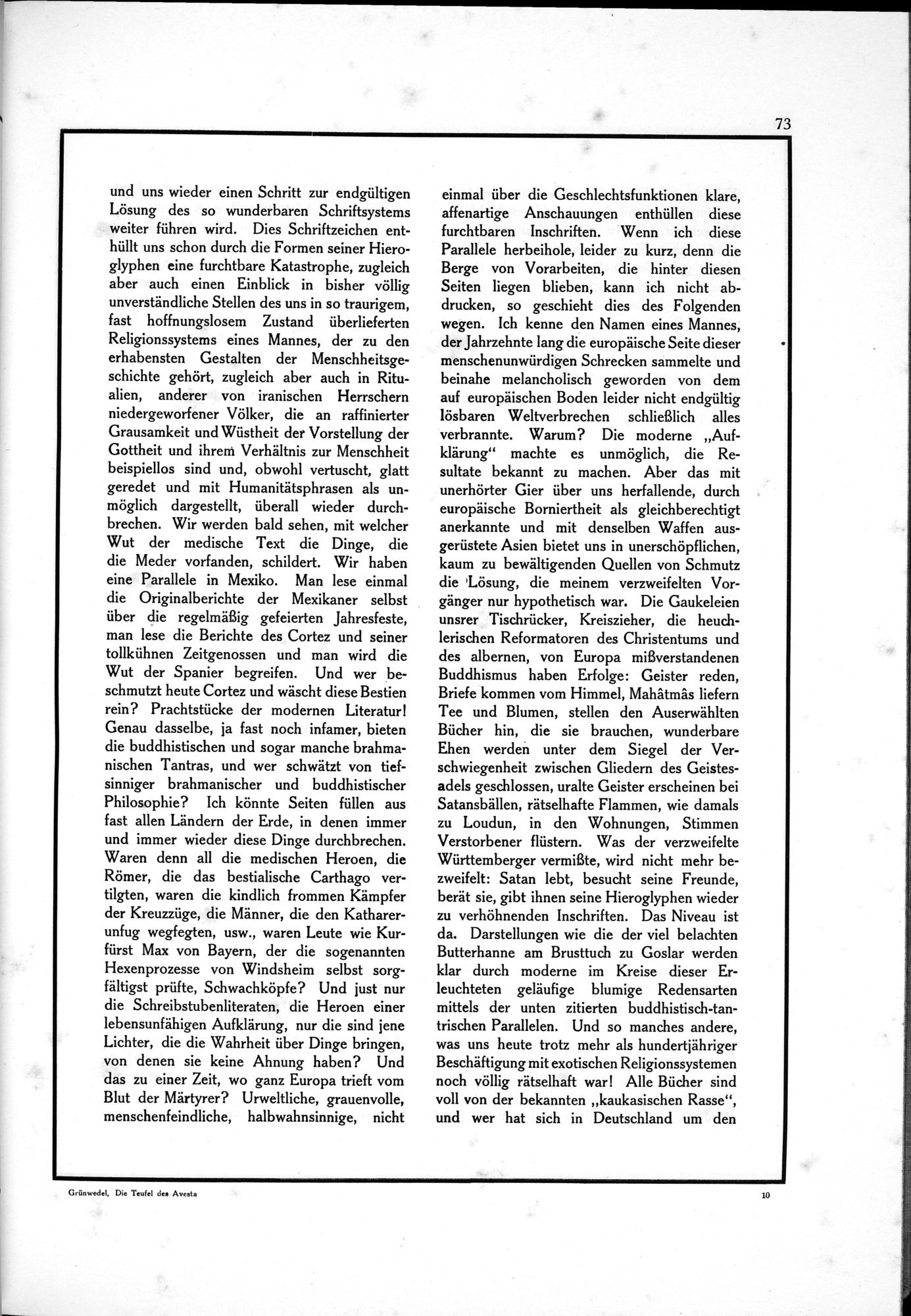 Die Teufel des Avesta und Ihre Beziehungen zur Ikonographie des Buddhismus Zentral-Asiens : vol.1 / 77 ページ（白黒高解像度画像）