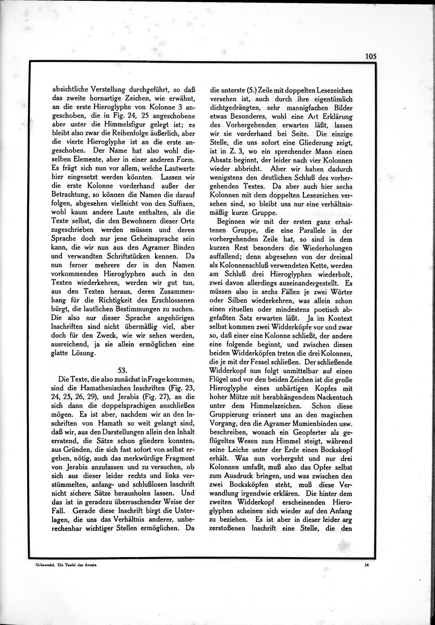 Die Teufel des Avesta und Ihre Beziehungen zur Ikonographie des Buddhismus Zentral-Asiens : vol.1 / Page 109 (Grayscale High Resolution Image)