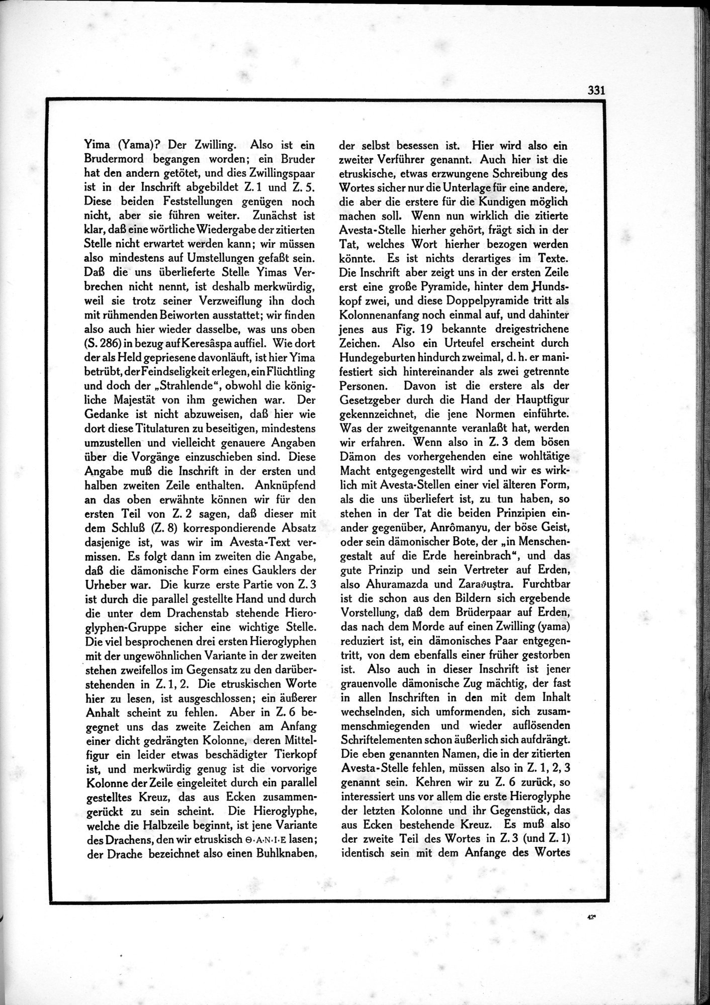 Die Teufel des Avesta und Ihre Beziehungen zur Ikonographie des Buddhismus Zentral-Asiens : vol.1 / Page 335 (Grayscale High Resolution Image)