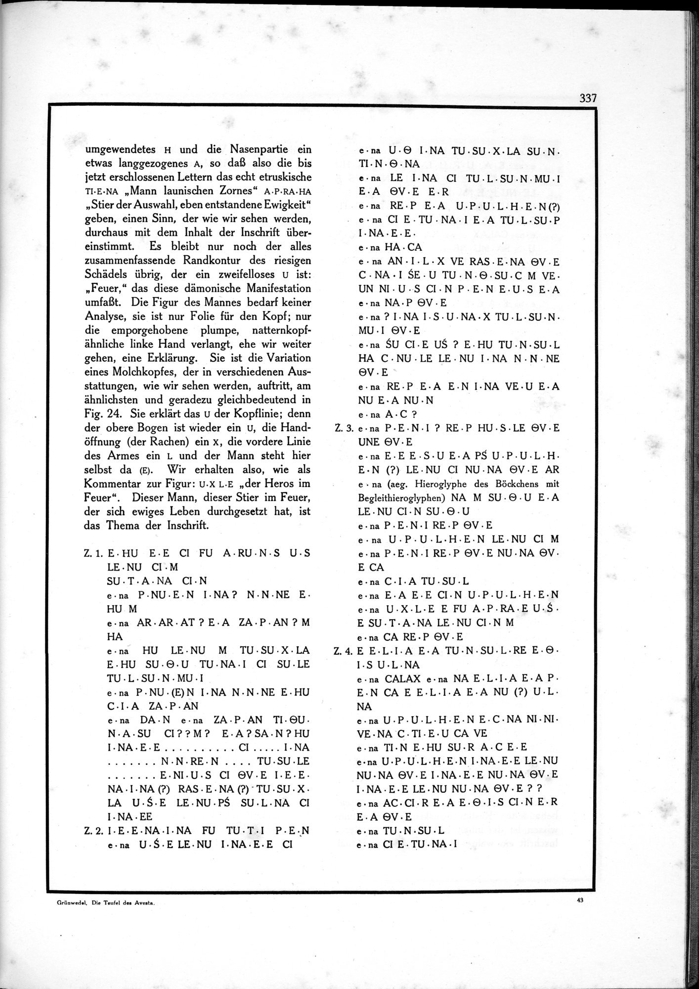 Die Teufel des Avesta und Ihre Beziehungen zur Ikonographie des Buddhismus Zentral-Asiens : vol.1 / Page 341 (Grayscale High Resolution Image)