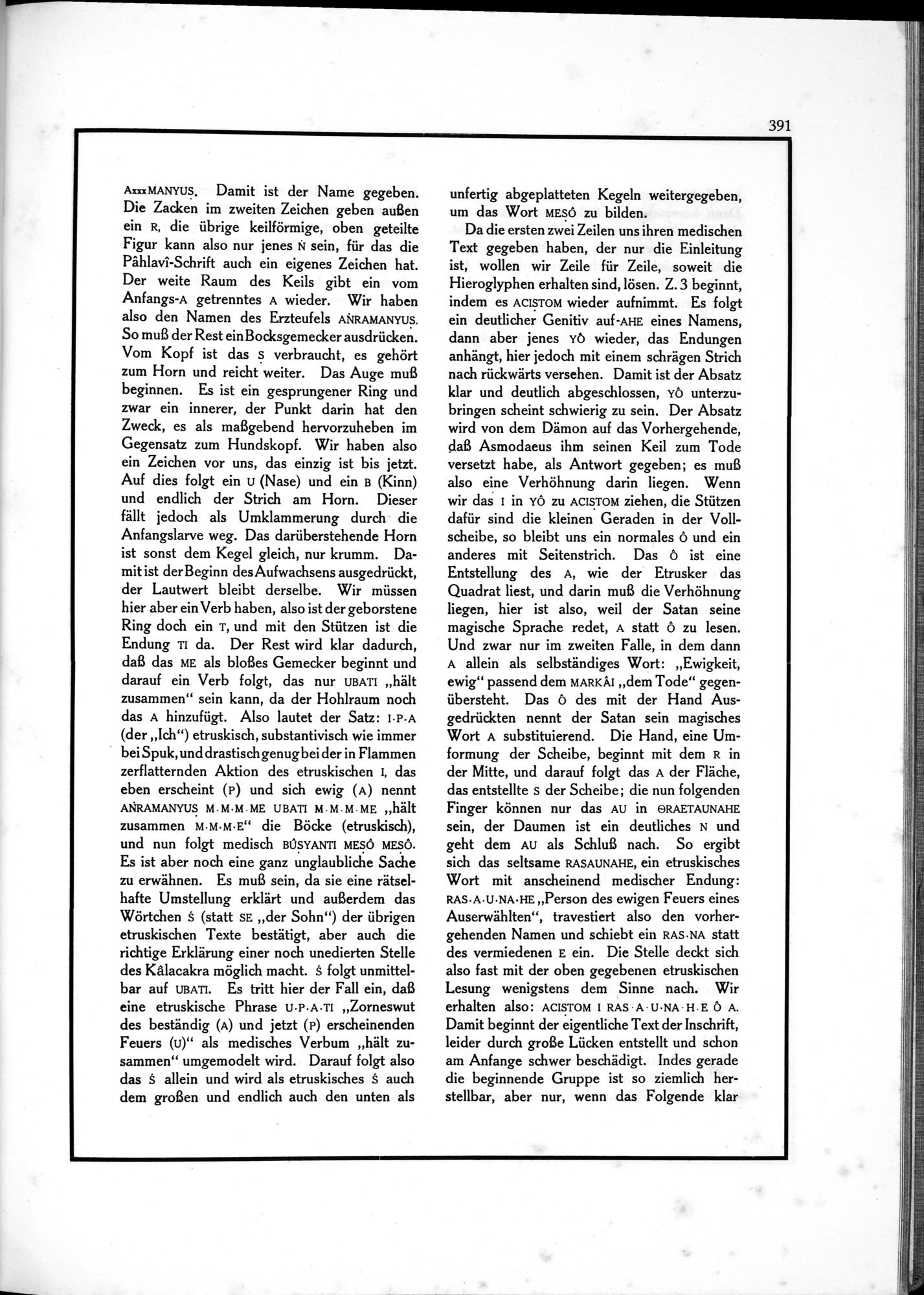 Die Teufel des Avesta und Ihre Beziehungen zur Ikonographie des Buddhismus Zentral-Asiens : vol.1 / Page 395 (Grayscale High Resolution Image)