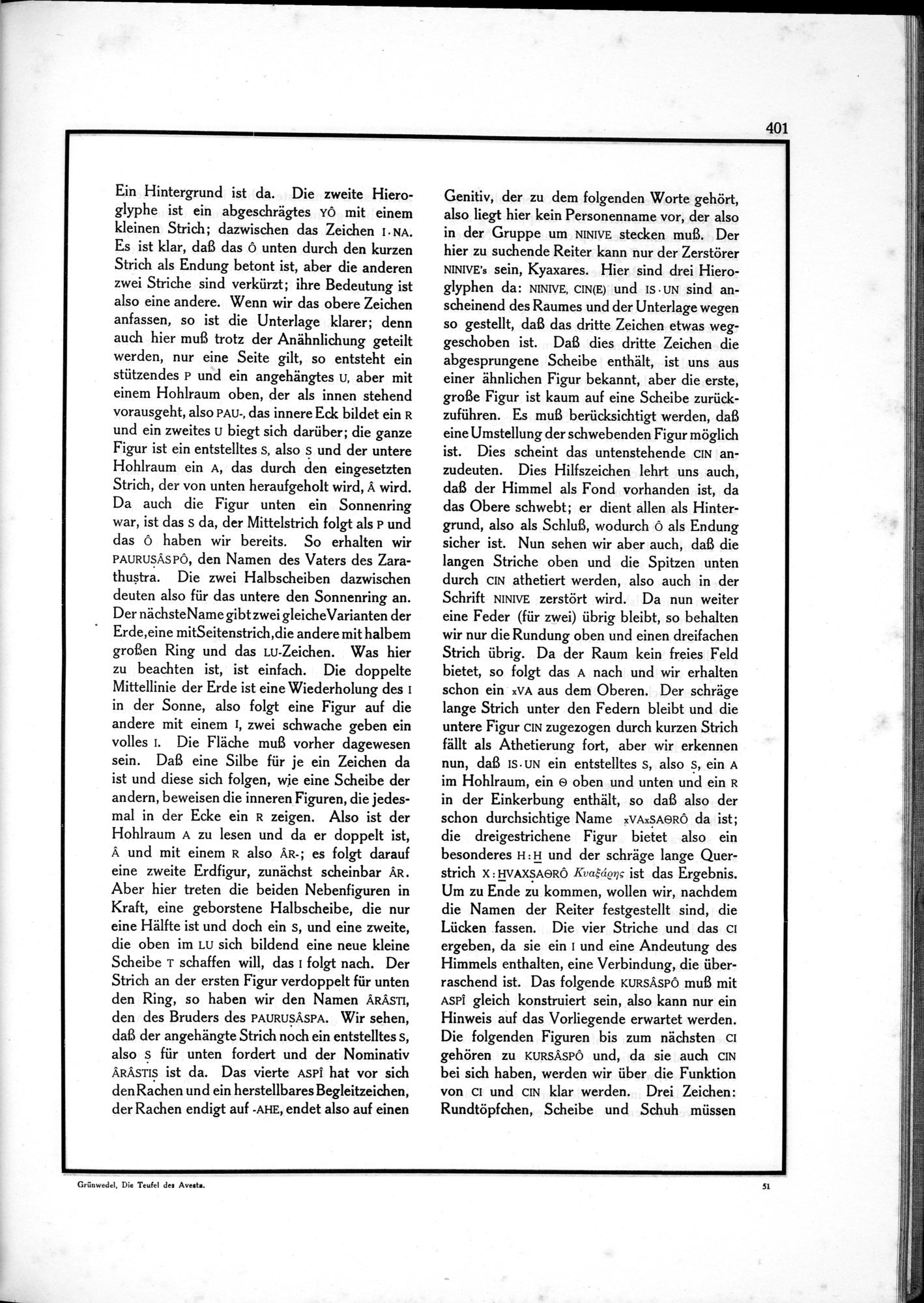 Die Teufel des Avesta und Ihre Beziehungen zur Ikonographie des Buddhismus Zentral-Asiens : vol.1 / Page 405 (Grayscale High Resolution Image)