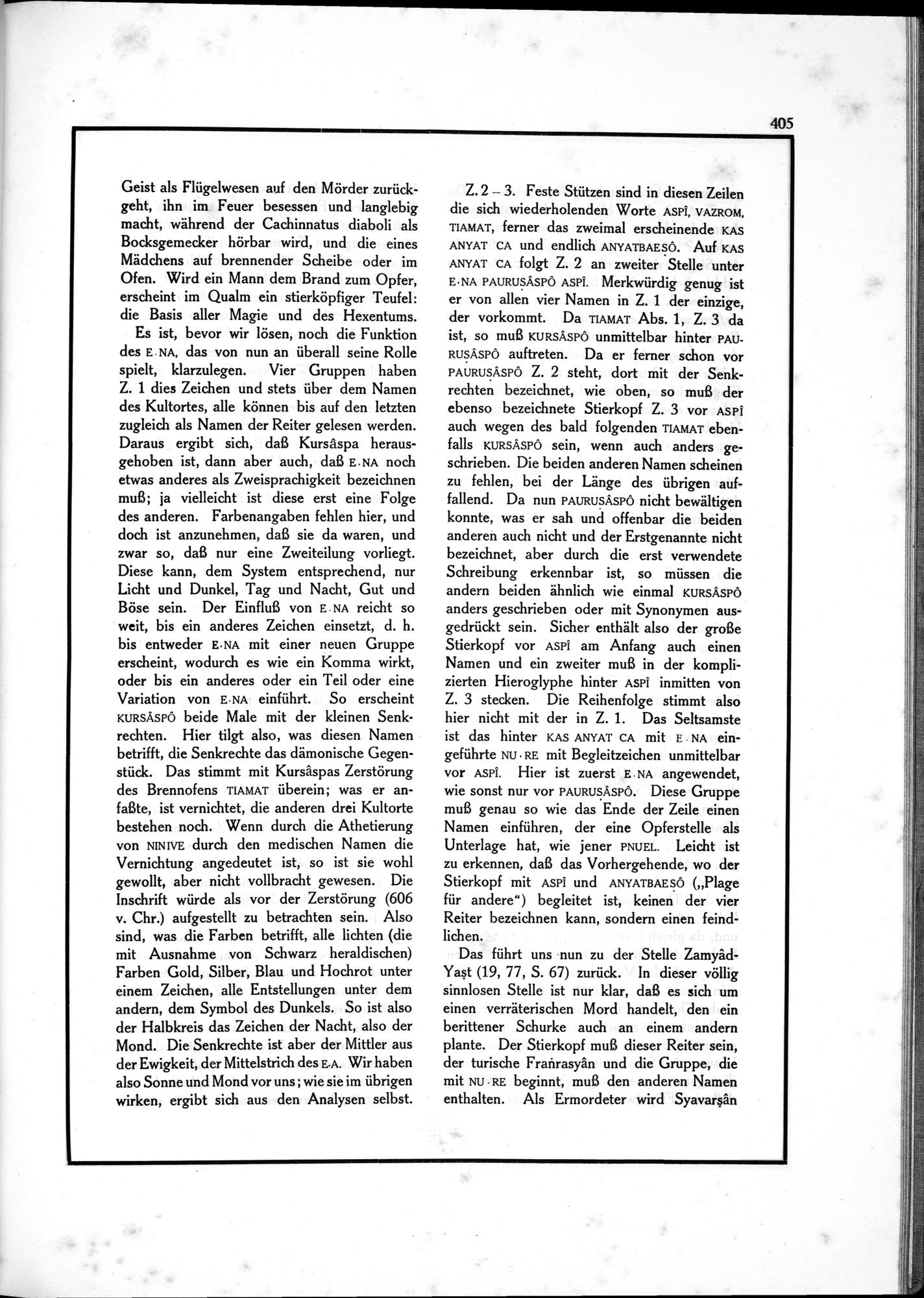 Die Teufel des Avesta und Ihre Beziehungen zur Ikonographie des Buddhismus Zentral-Asiens : vol.1 / Page 409 (Grayscale High Resolution Image)