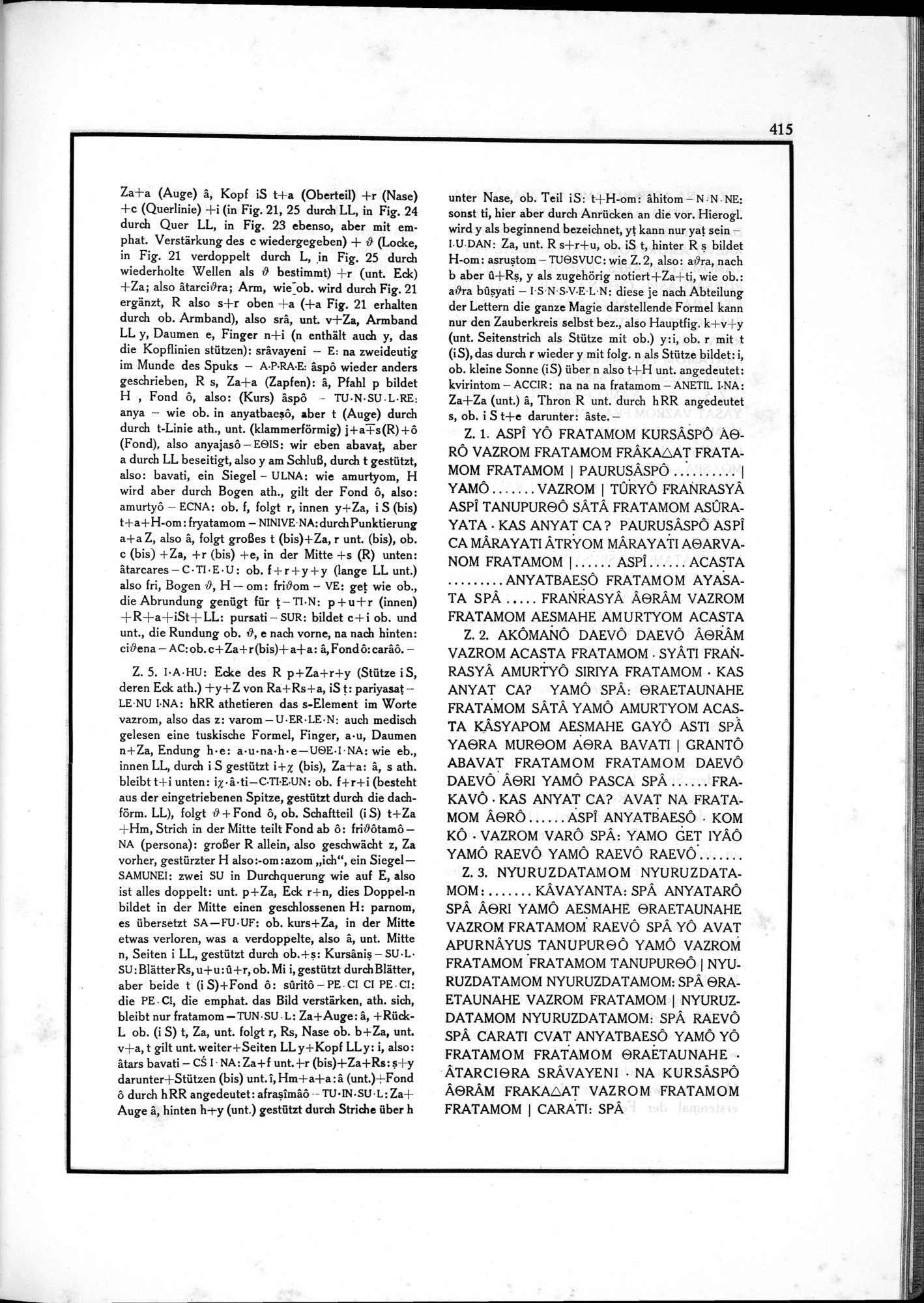Die Teufel des Avesta und Ihre Beziehungen zur Ikonographie des Buddhismus Zentral-Asiens : vol.1 / Page 419 (Grayscale High Resolution Image)