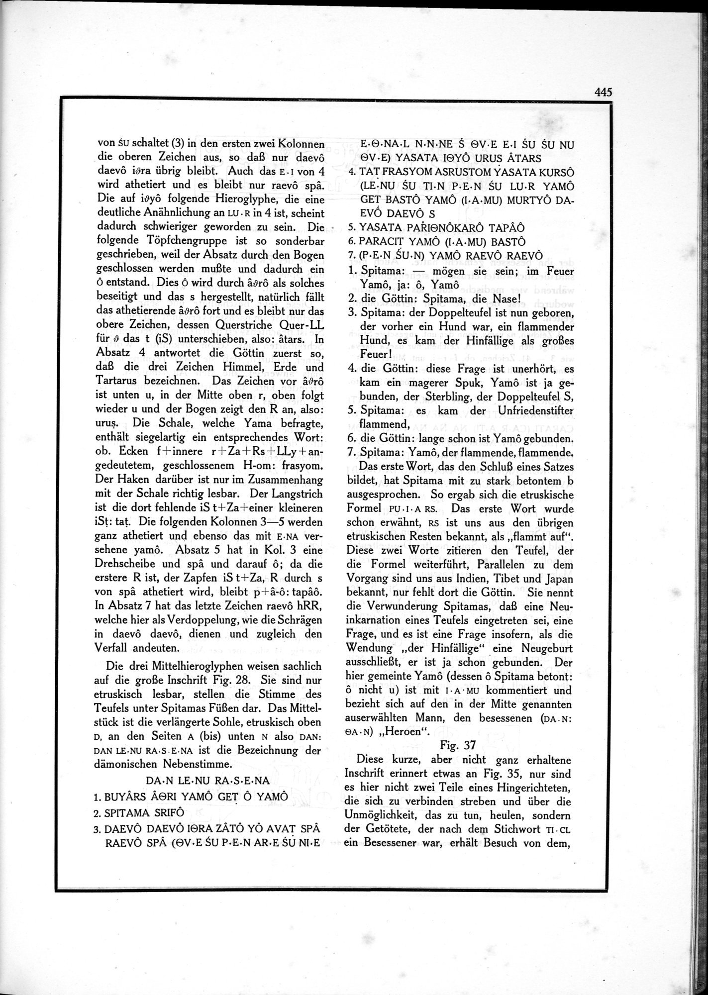 Die Teufel des Avesta und Ihre Beziehungen zur Ikonographie des Buddhismus Zentral-Asiens : vol.1 / Page 449 (Grayscale High Resolution Image)