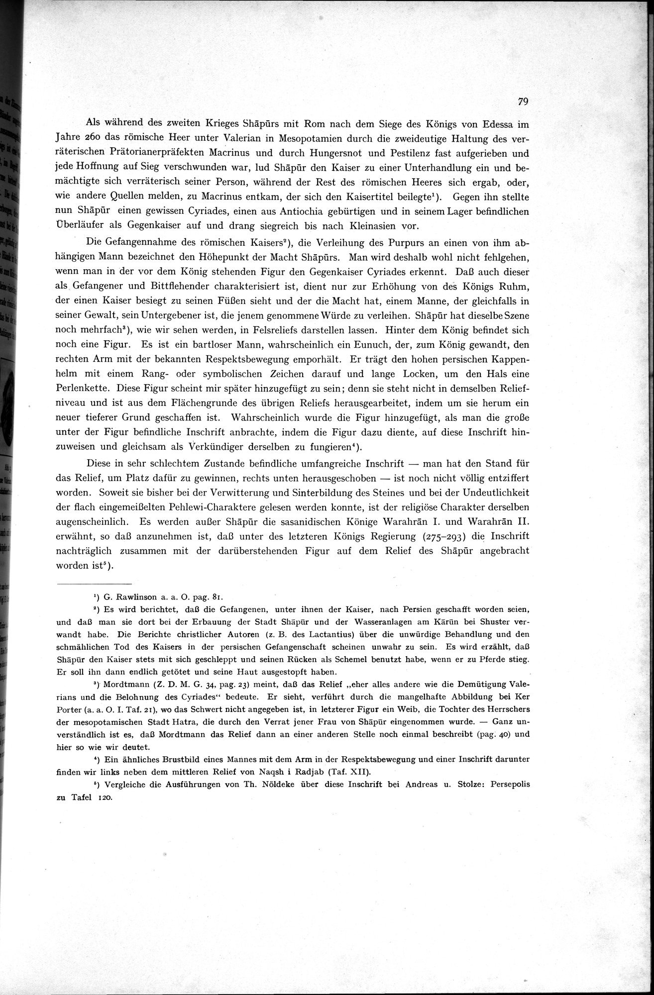 Iranische Felsreliefs : vol.1 / 91 ページ（白黒高解像度画像）