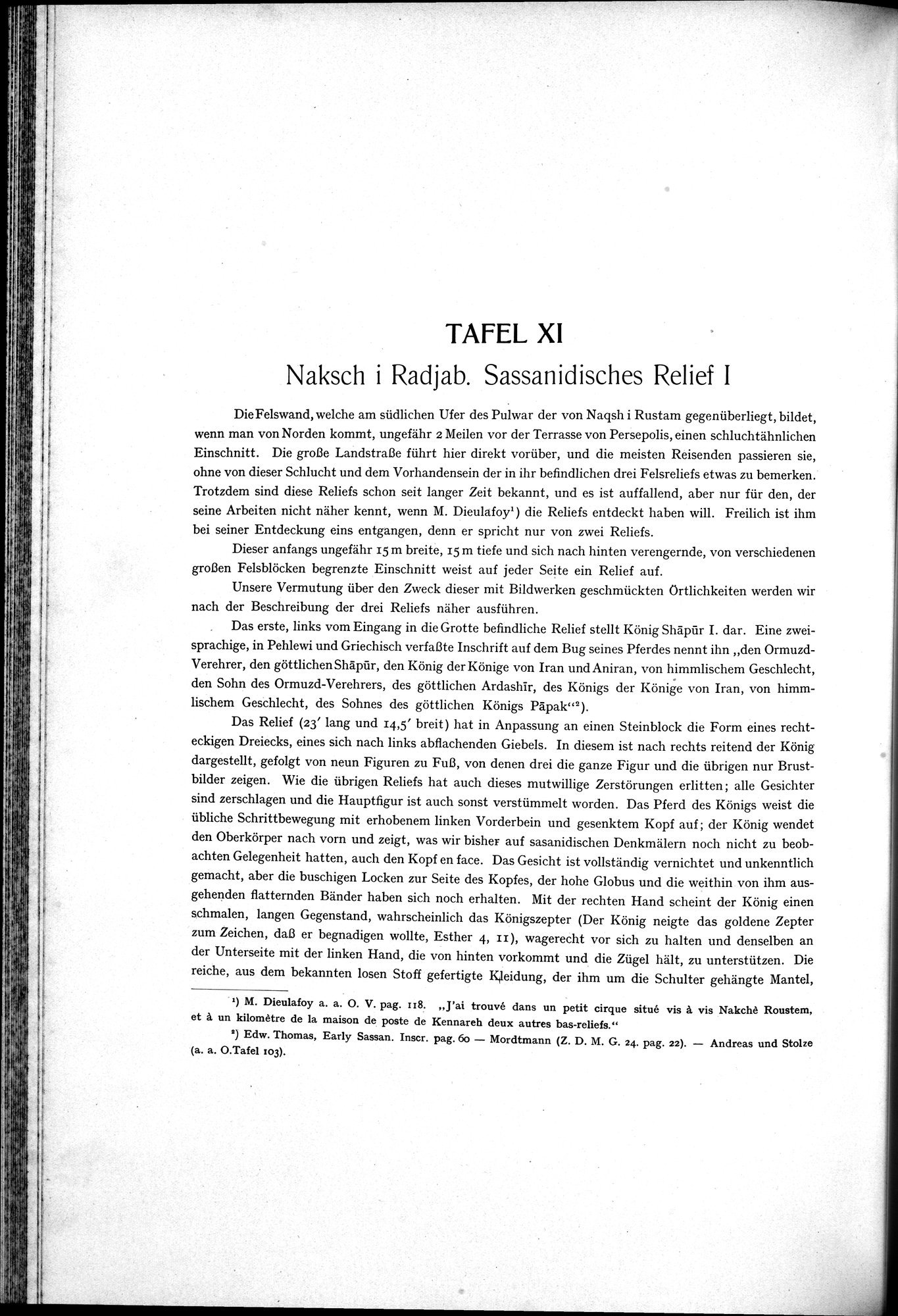 Iranische Felsreliefs : vol.1 / 104 ページ（白黒高解像度画像）