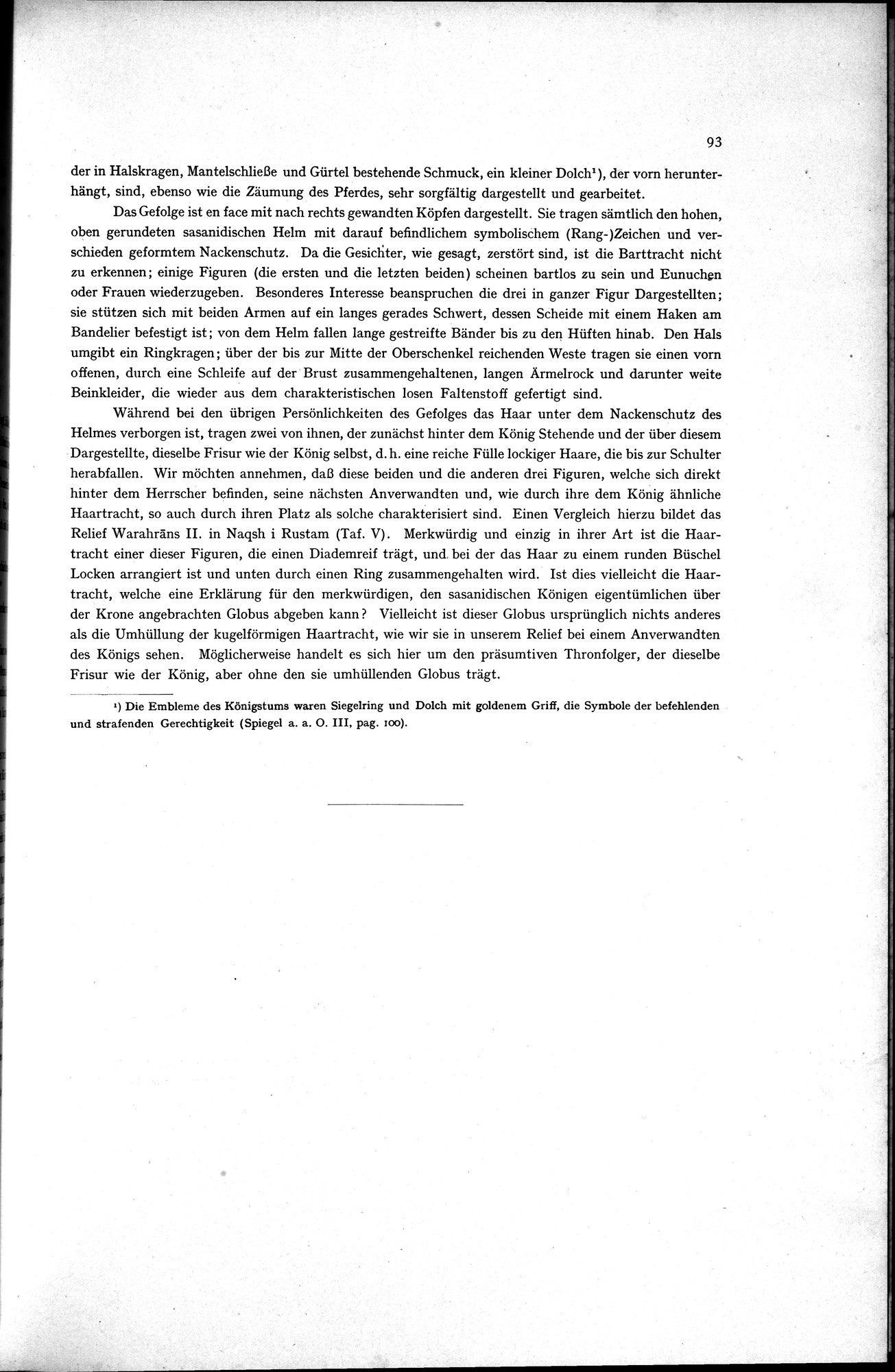 Iranische Felsreliefs : vol.1 / 105 ページ（白黒高解像度画像）