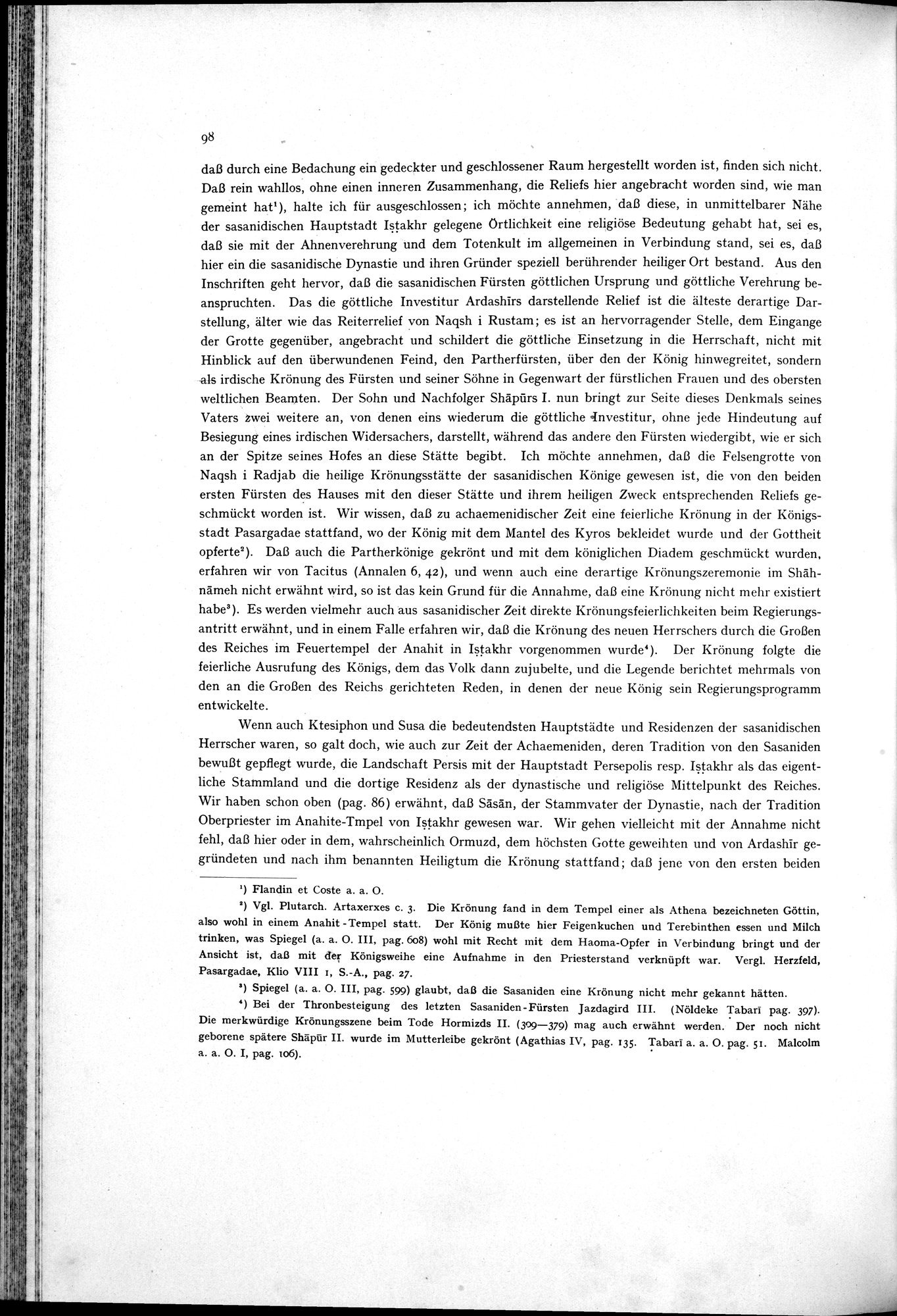 Iranische Felsreliefs : vol.1 / 110 ページ（白黒高解像度画像）